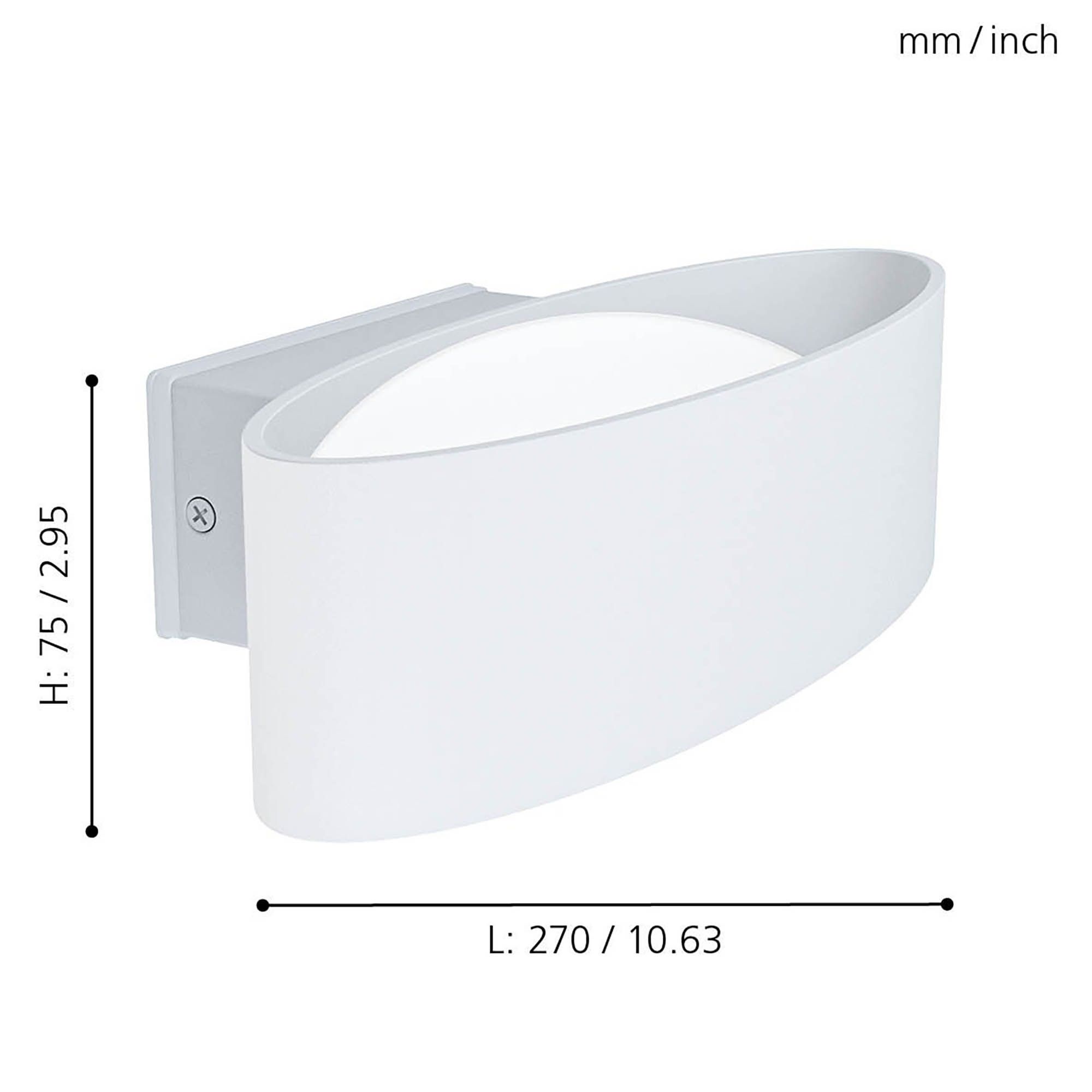 Applique extérieure LED CHINOA blanc L27cm