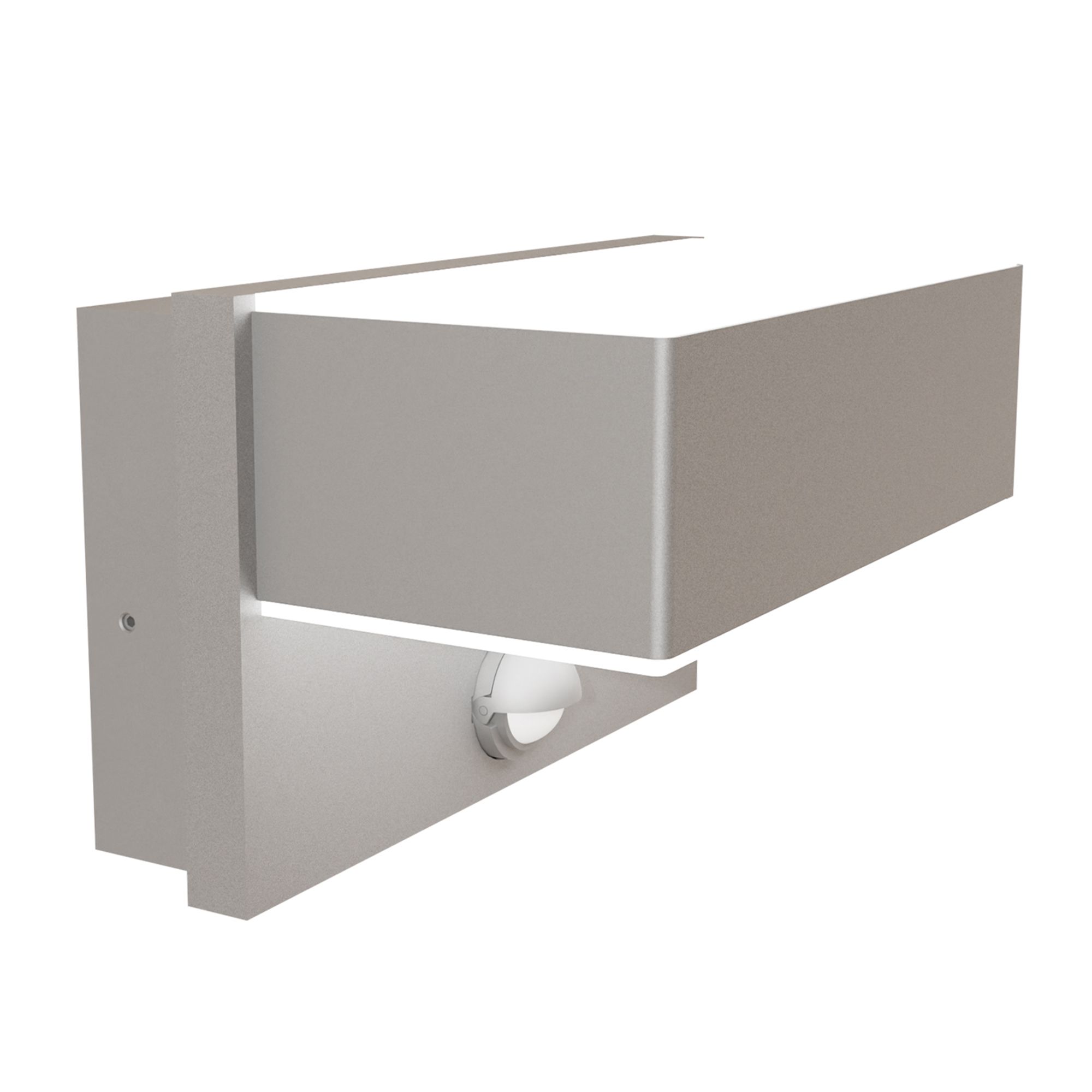 Applique extérieure détecteur LED AZZINANO gris H18,5cm