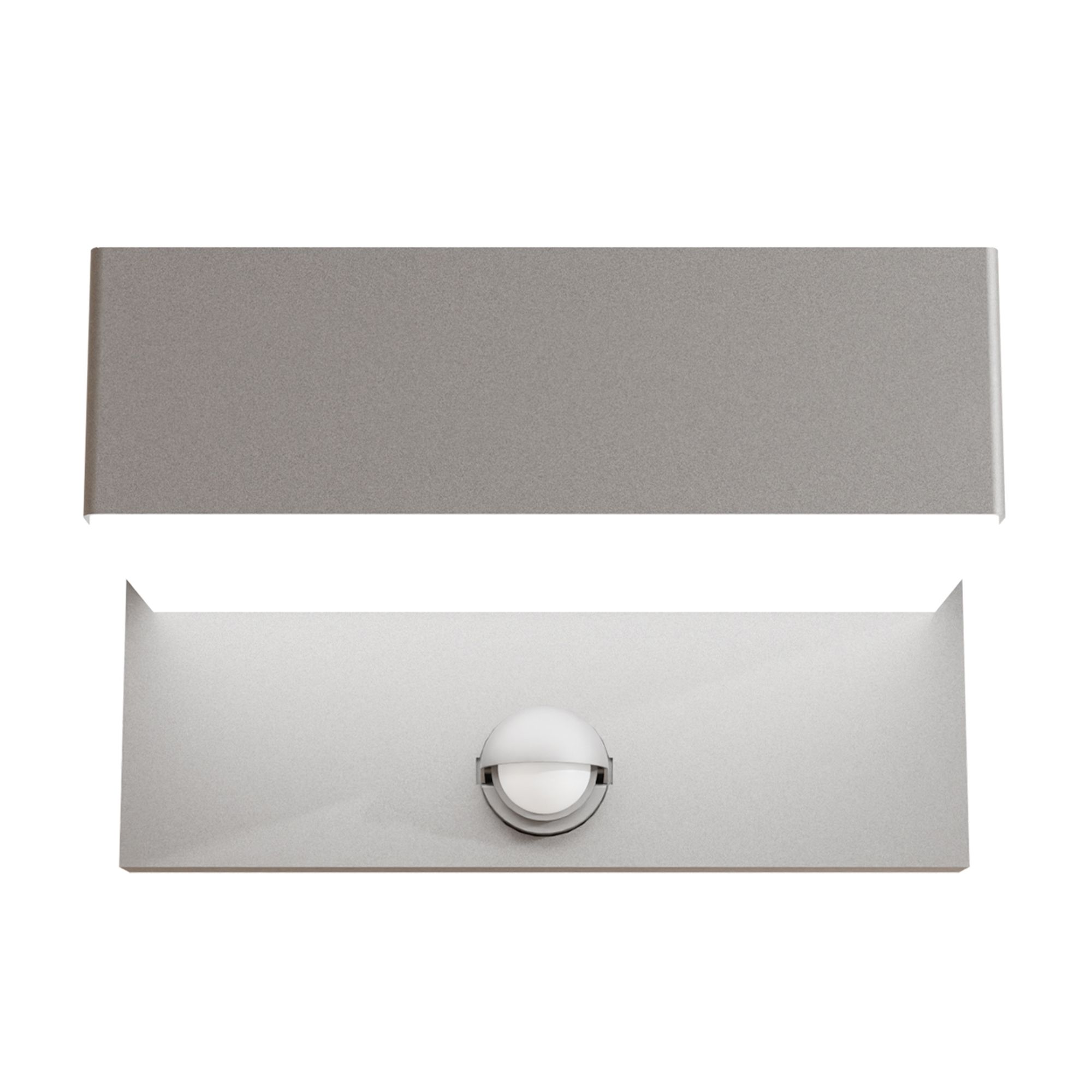 Applique extérieure détecteur LED AZZINANO gris H18,5cm