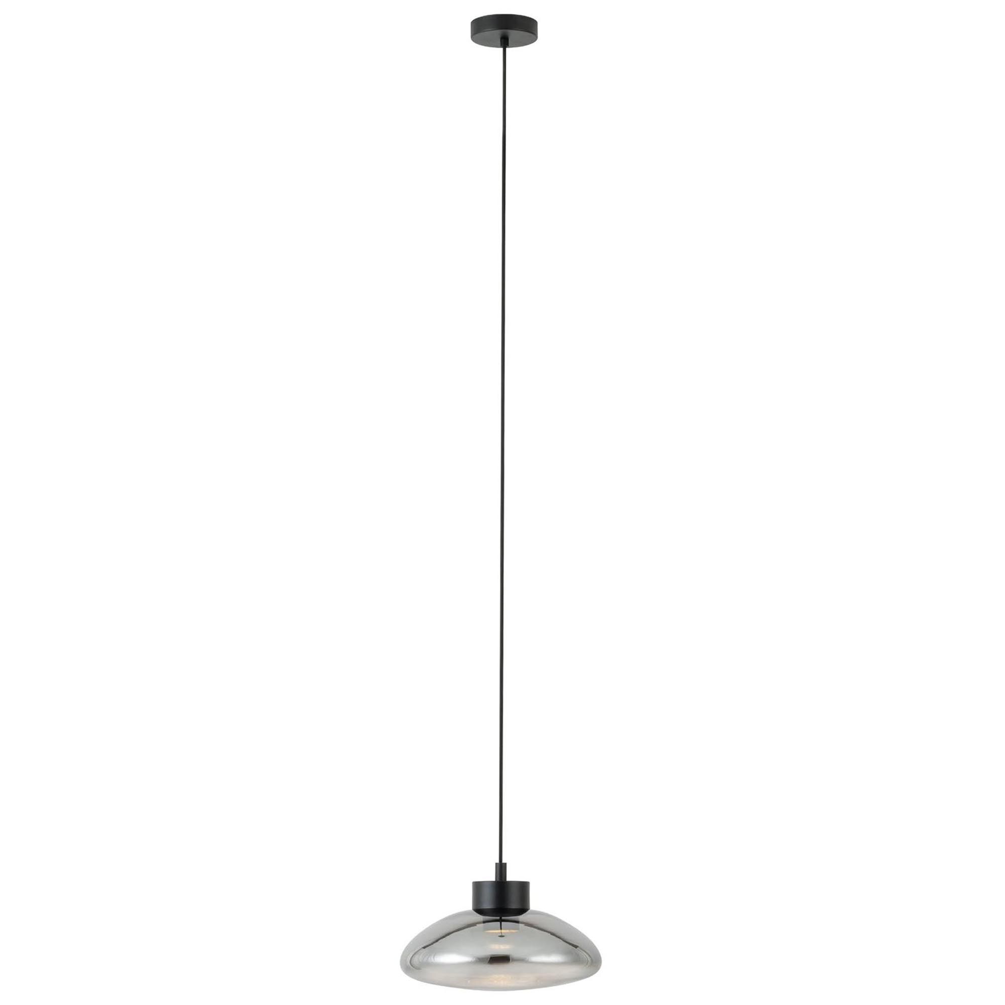 Suspension LED SARNARRA verre fumé Ø30,5cm