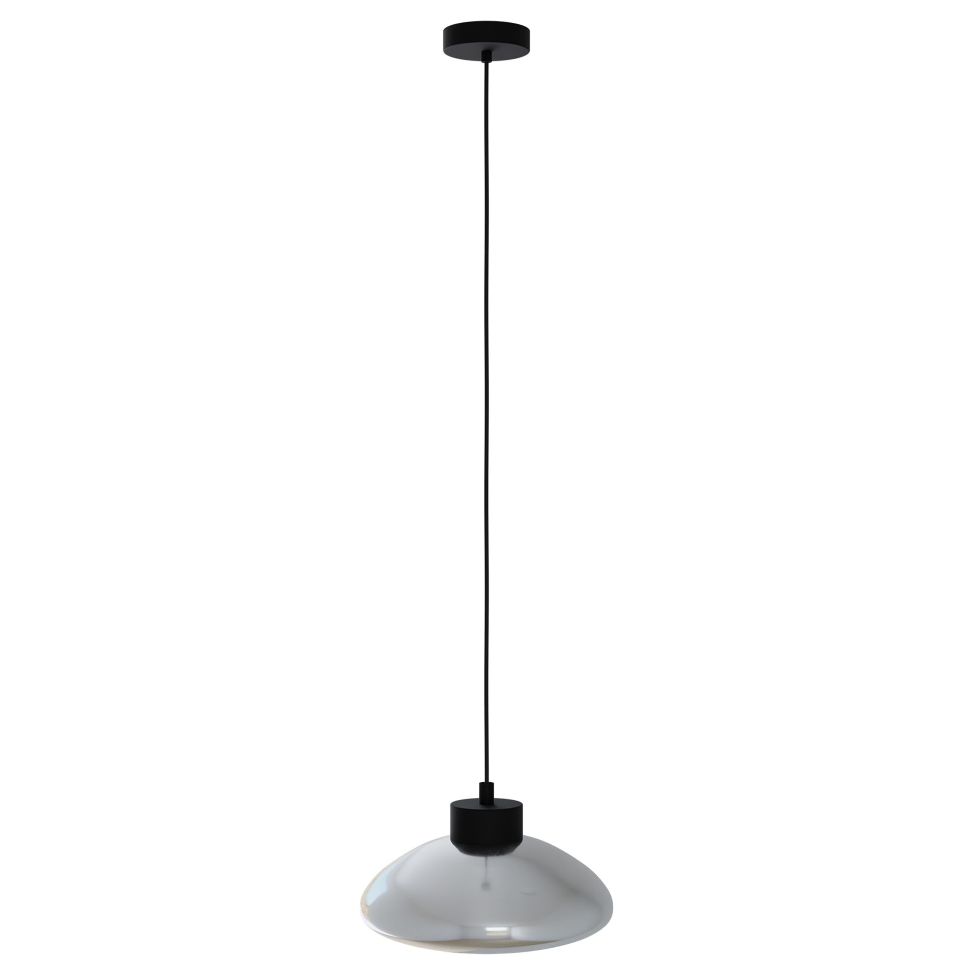 Suspension LED SARNARRA verre fumé Ø30,5cm