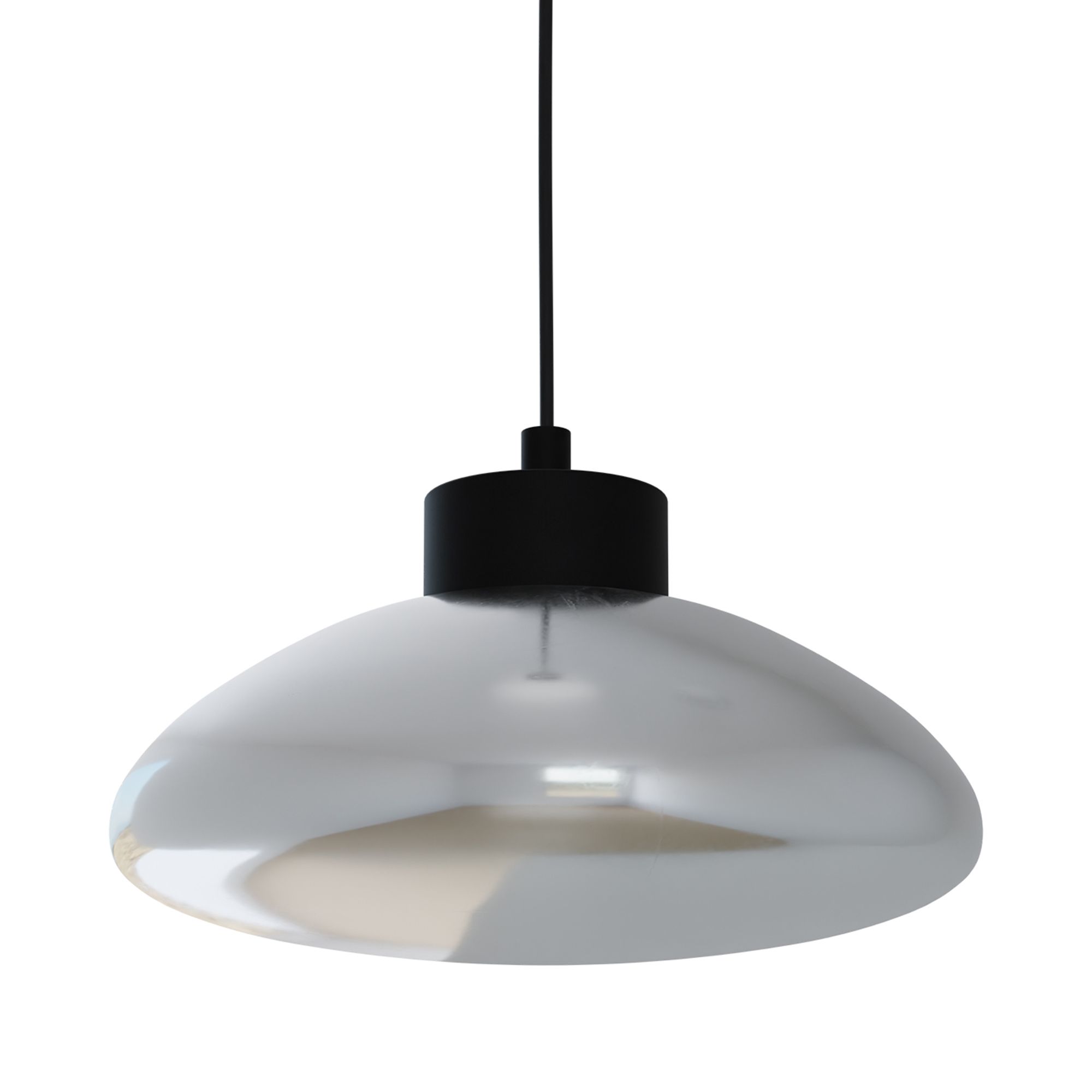 Suspension LED SARNARRA verre fumé Ø30,5cm