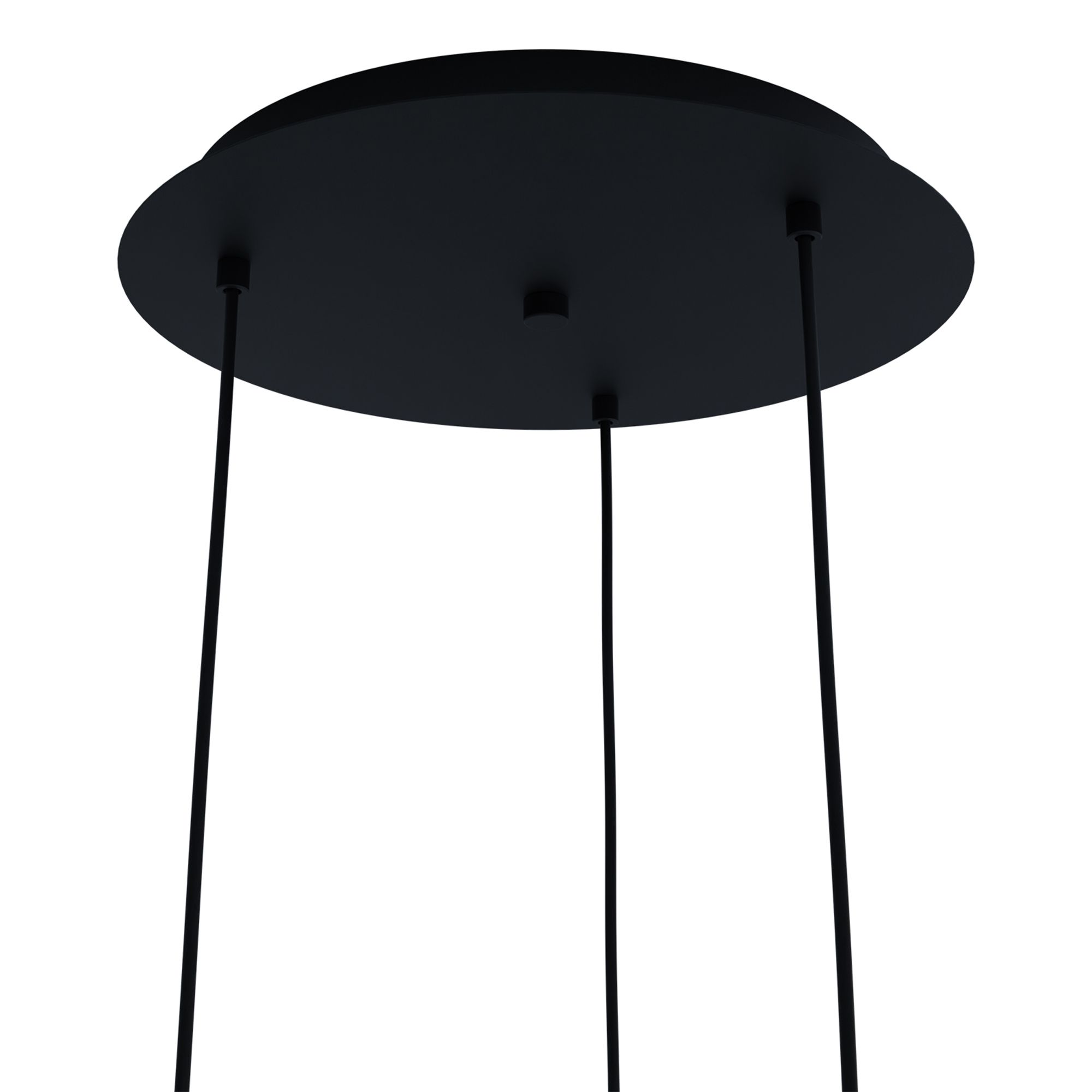 Plafonnier LED dimmable MARINELLO bois/noir L48,5cm