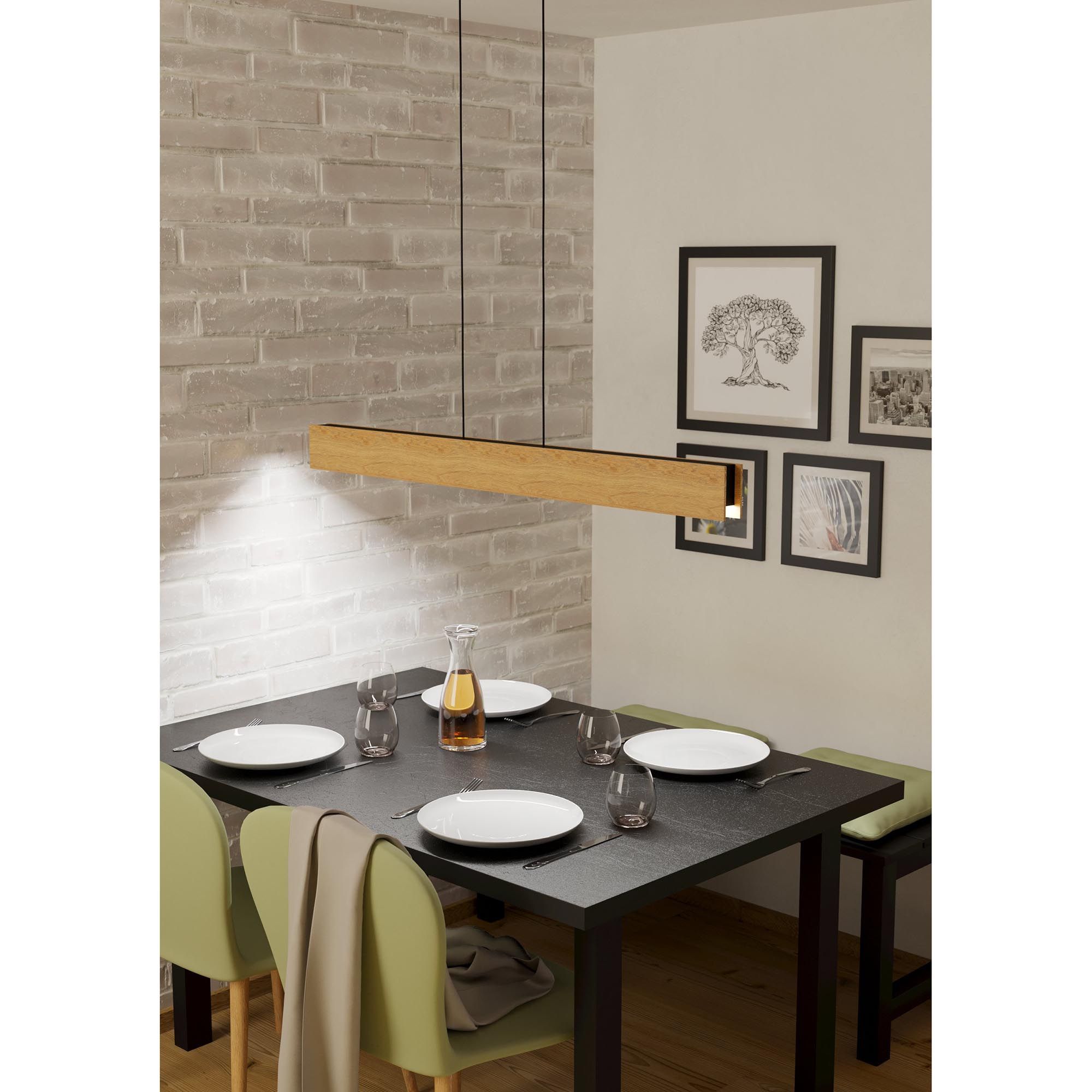 Suspension LED ANCHORENA Z dimmable en Bois