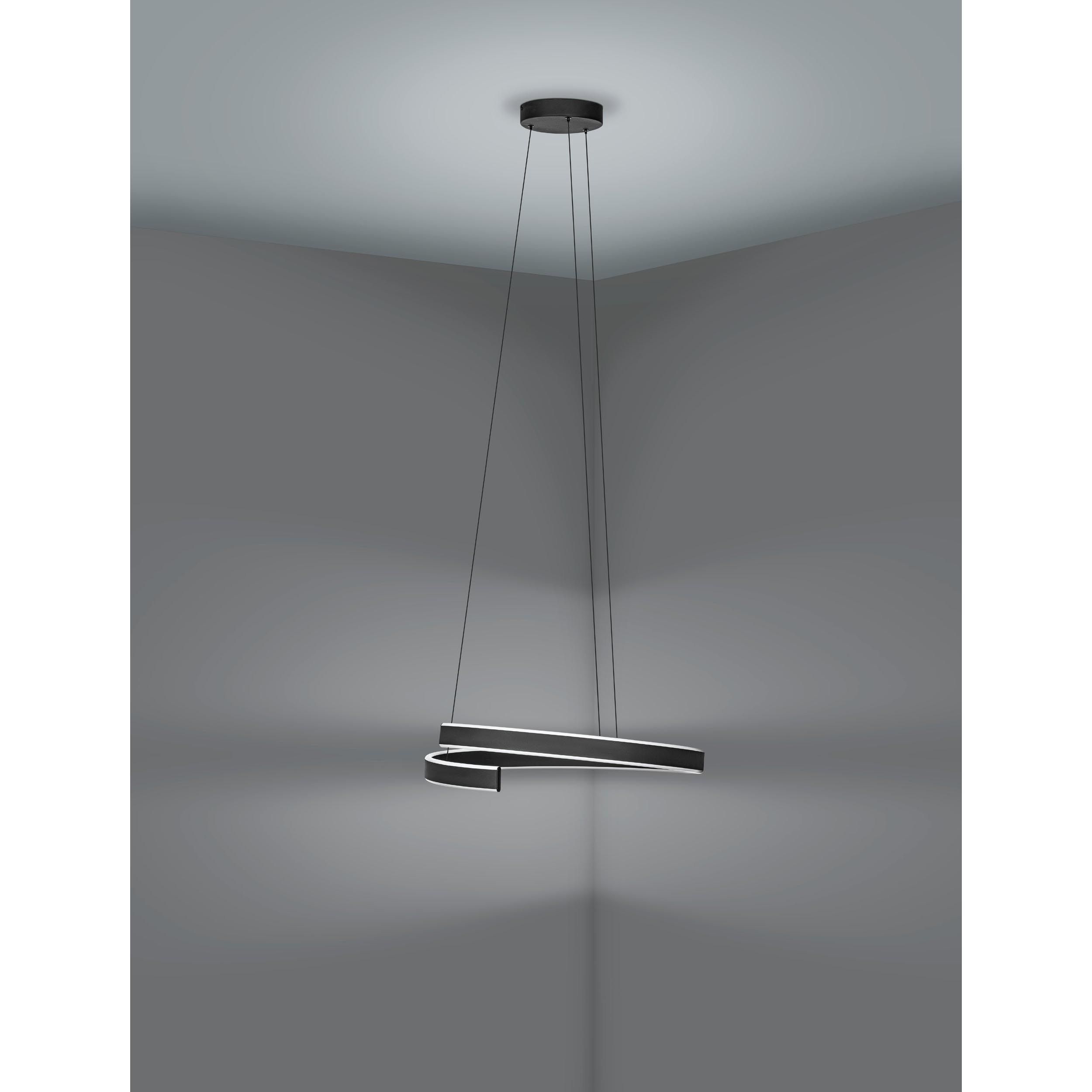 Suspension LED dimmable connecté ANDABAIA-Z noir Ø60cm