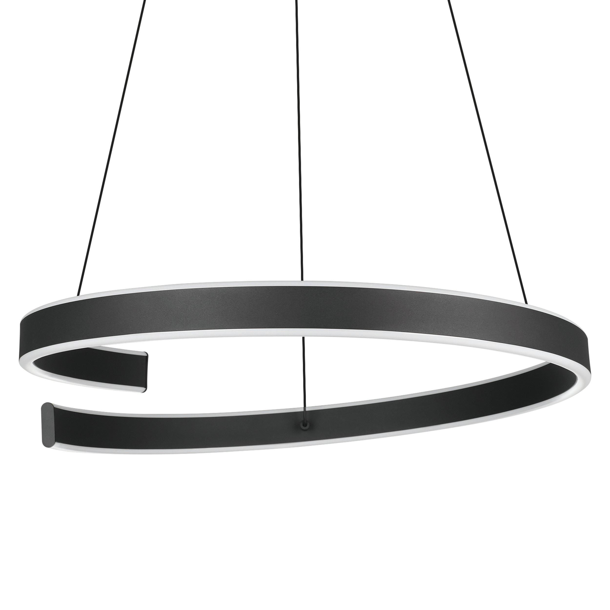 Suspension LED dimmable connecté ANDABAIA-Z noir Ø60cm