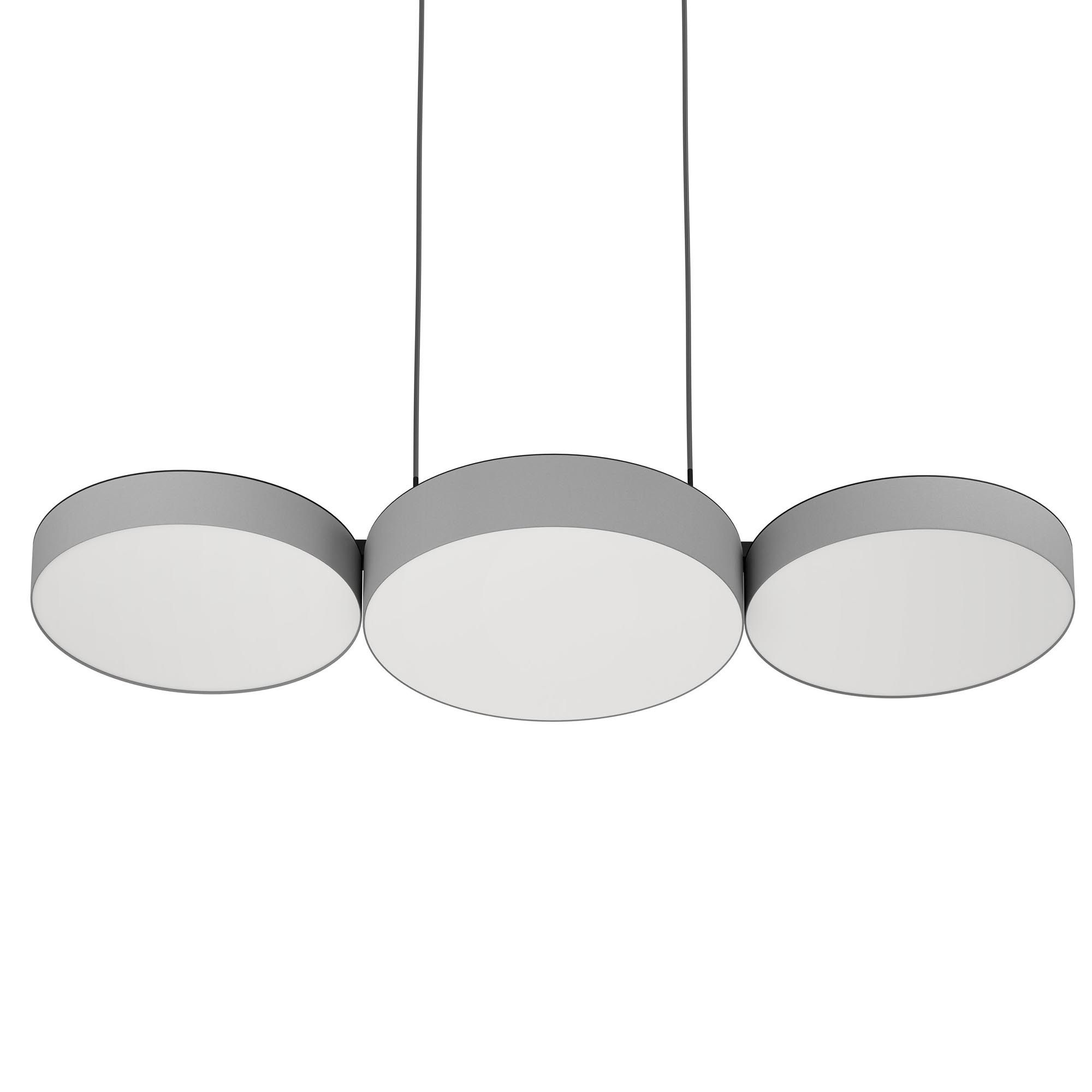 Suspension LED dimmable connecté BARBANO-Z gris H110cm