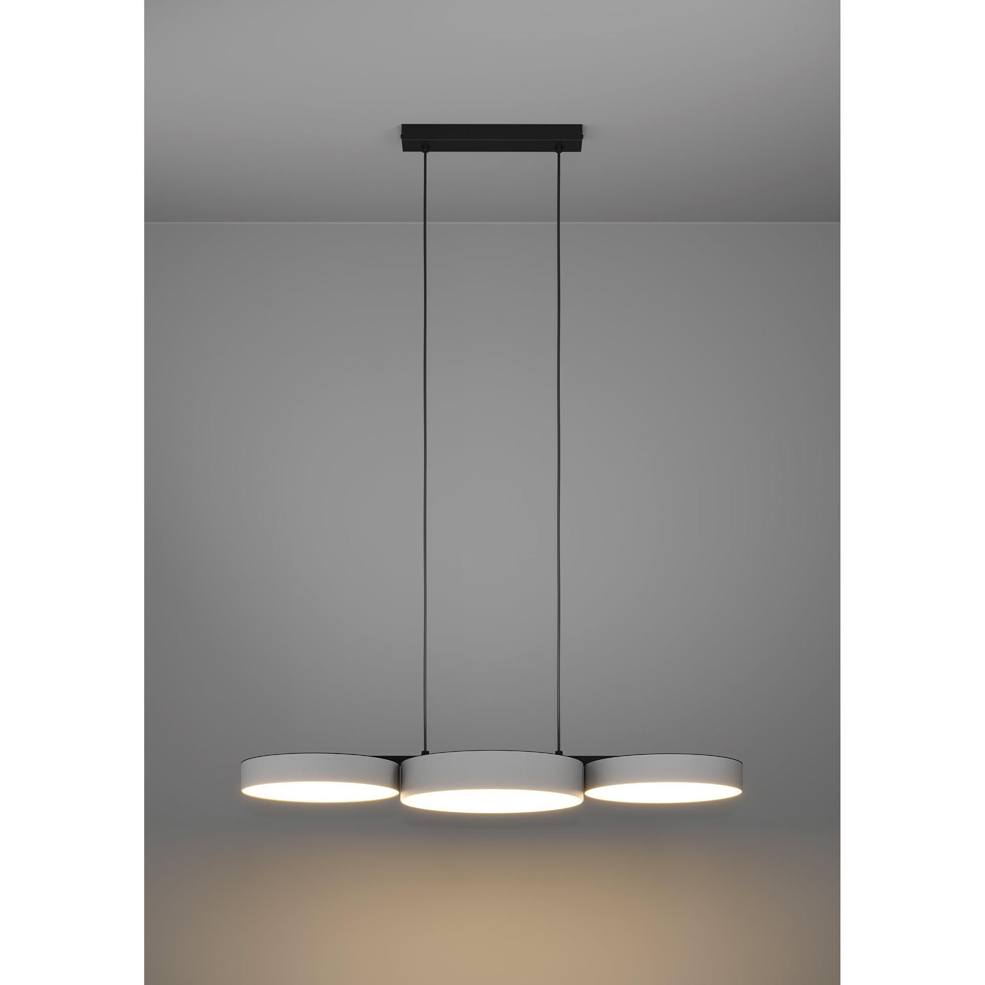 Suspension LED dimmable connecté BARBANO-Z gris H110cm