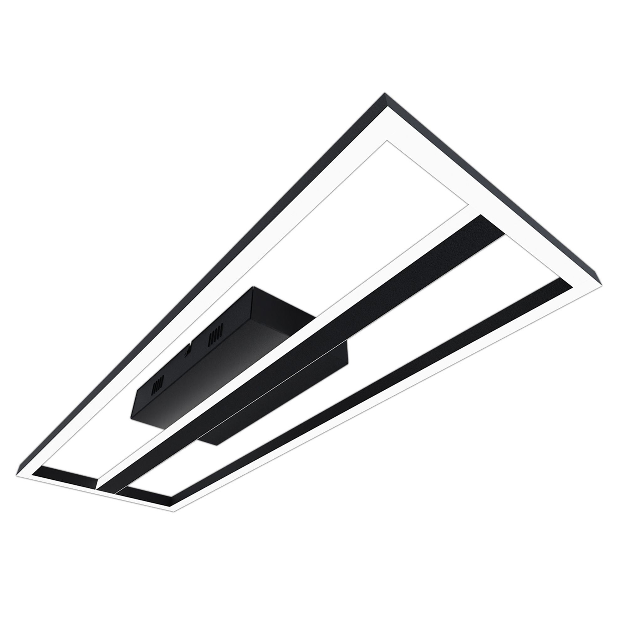 Plafonnier LED dimmable connecté CALAGRANO-Z noir/blanc L64cm