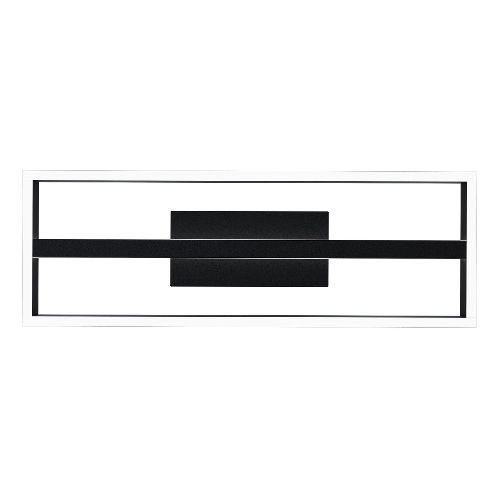 Plafonnier LED dimmable connecté CALAGRANO-Z noir/blanc L64cm