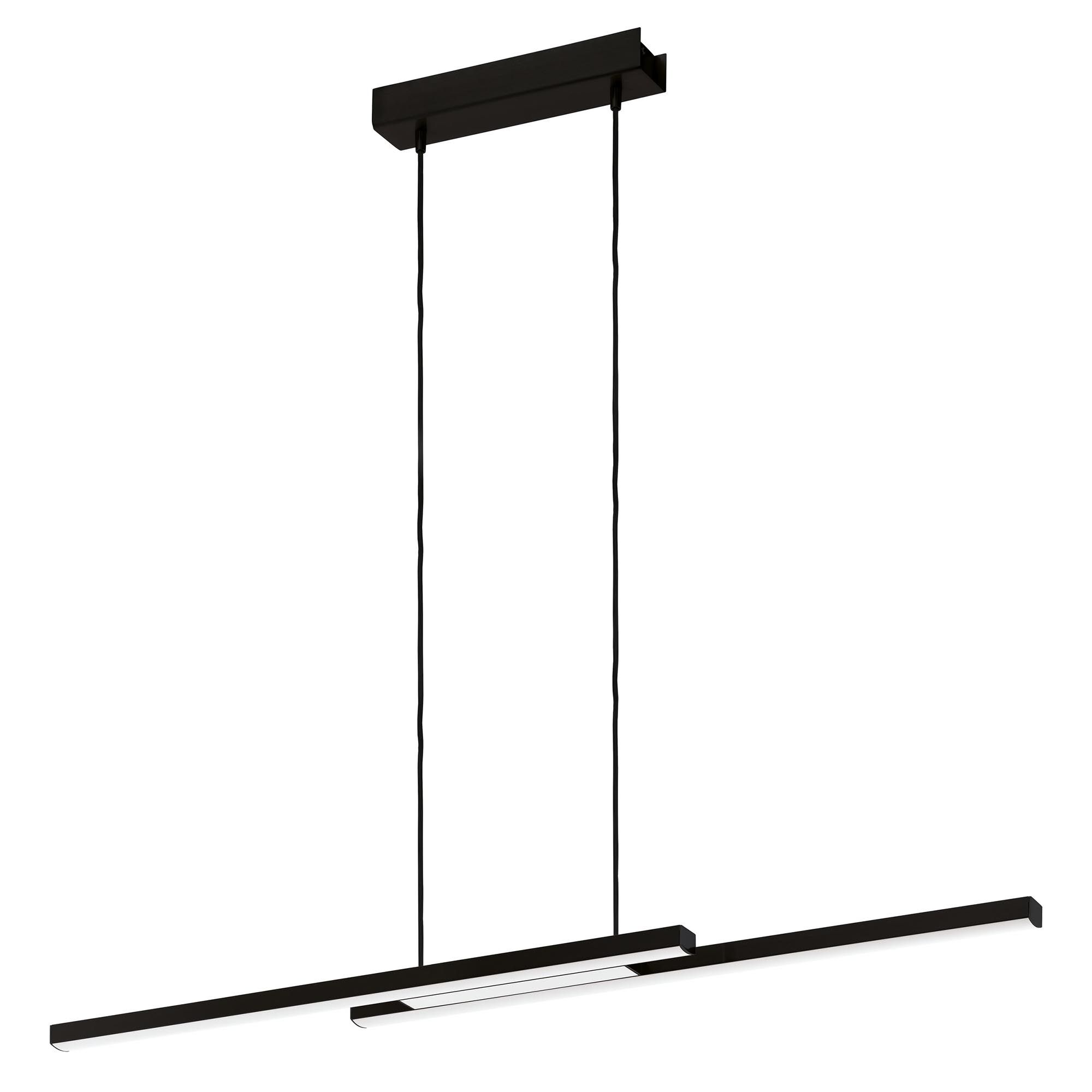 Suspension LED dimmable connecté FRAIOLI-Z noir H120cm