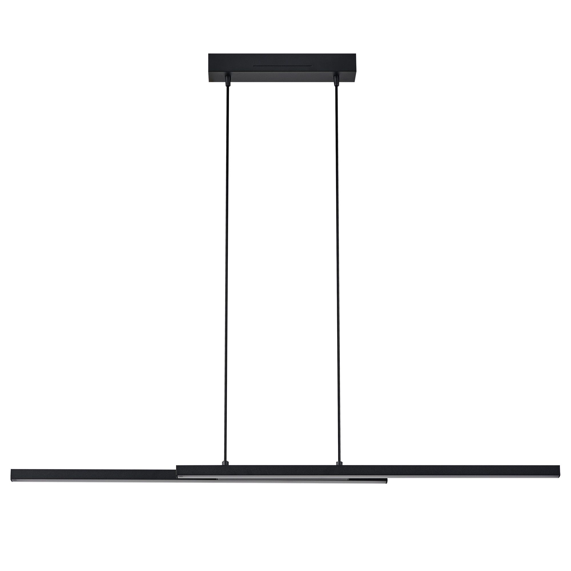 Suspension LED dimmable connecté FRAIOLI-Z noir H120cm