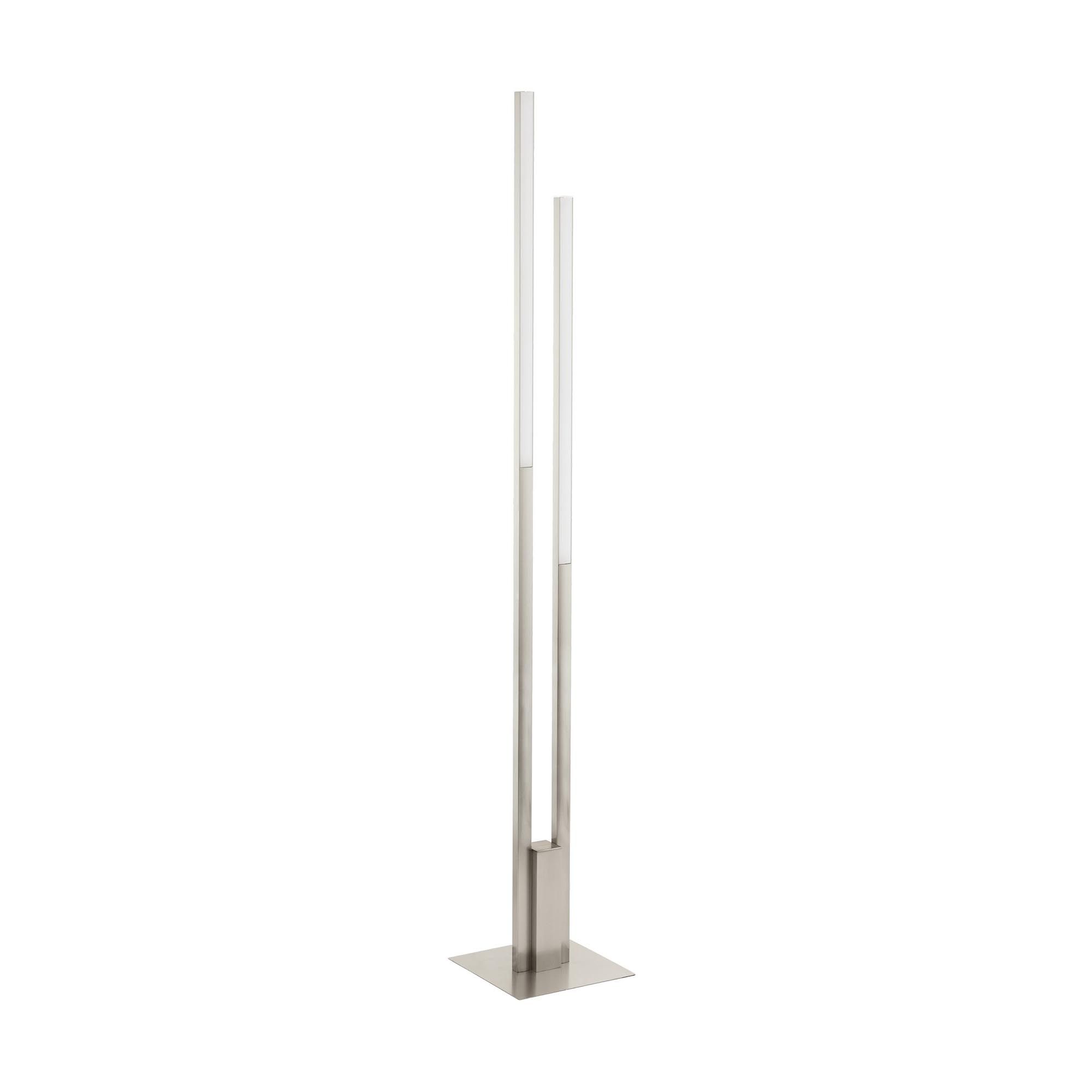 Lampadaire LED dimmable FRAIOLO Z nickel satiné H175,5cm