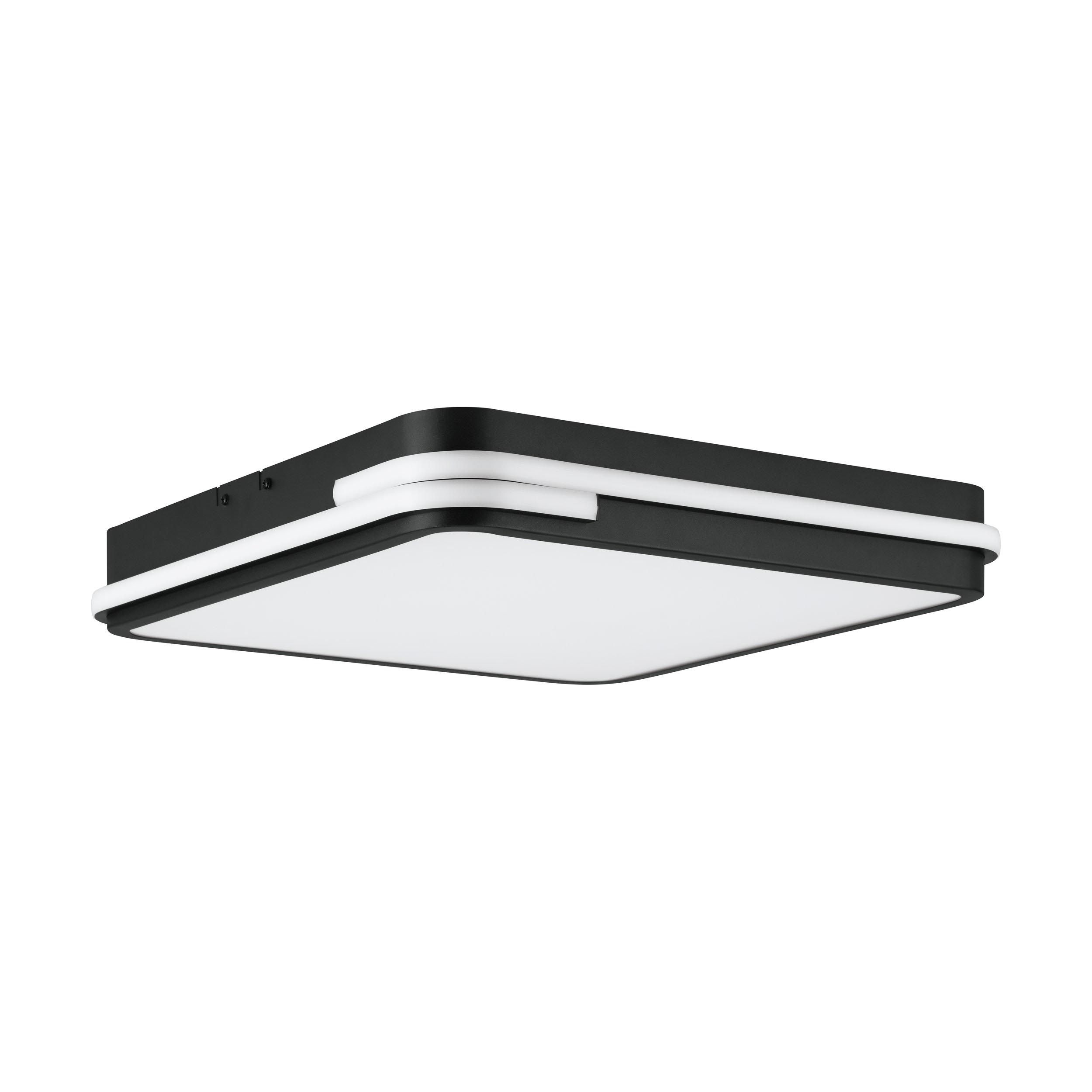 Plafonnier LED dimmable connecté GENOVESE-Z noir/blanc Ø47cm