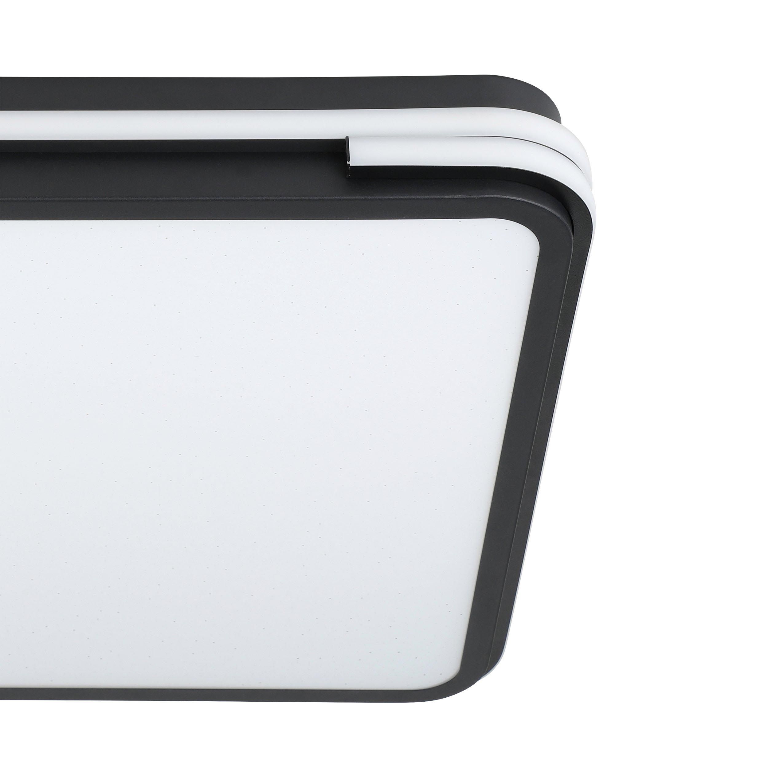 Plafonnier LED dimmable connecté GENOVESE-Z noir/blanc Ø47cm
