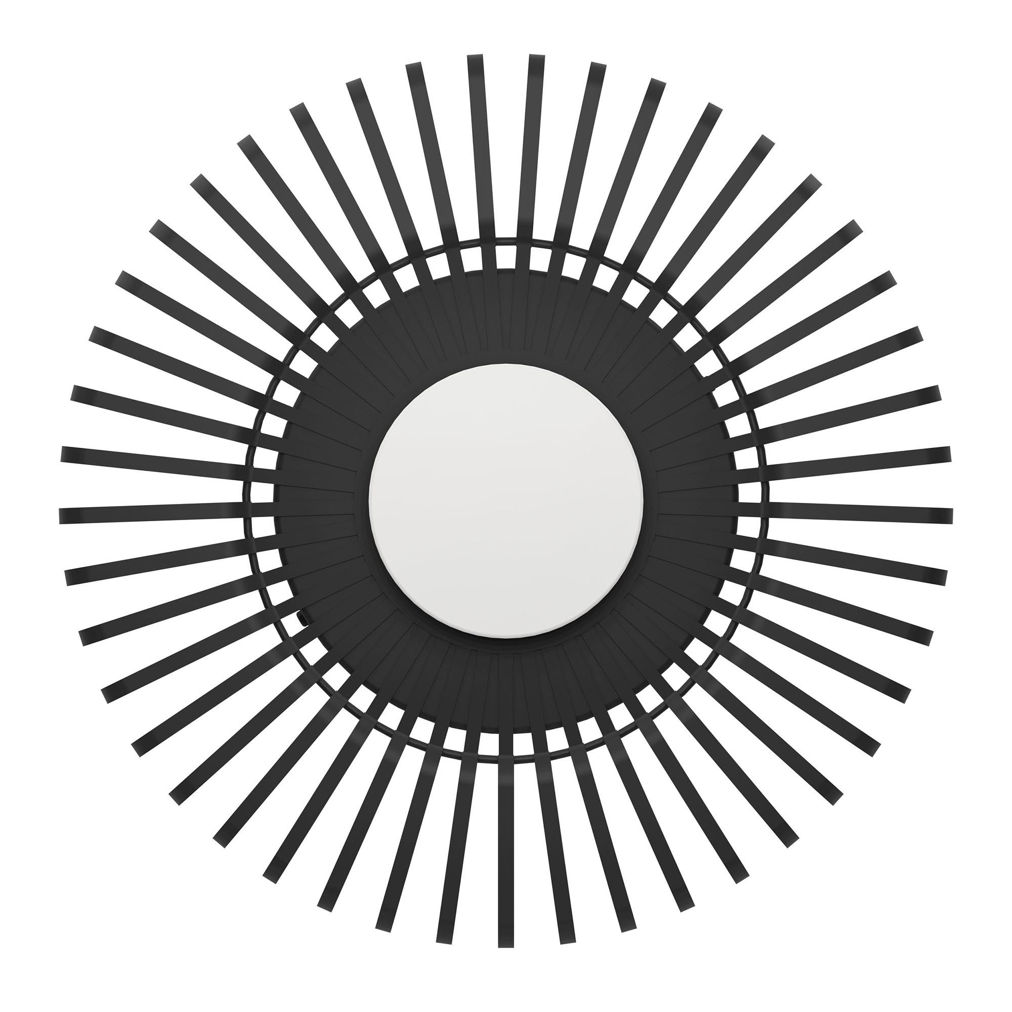 Plafonnier LED dimmable connecté GINESTRONE-Z noir/blanc Ø45cm