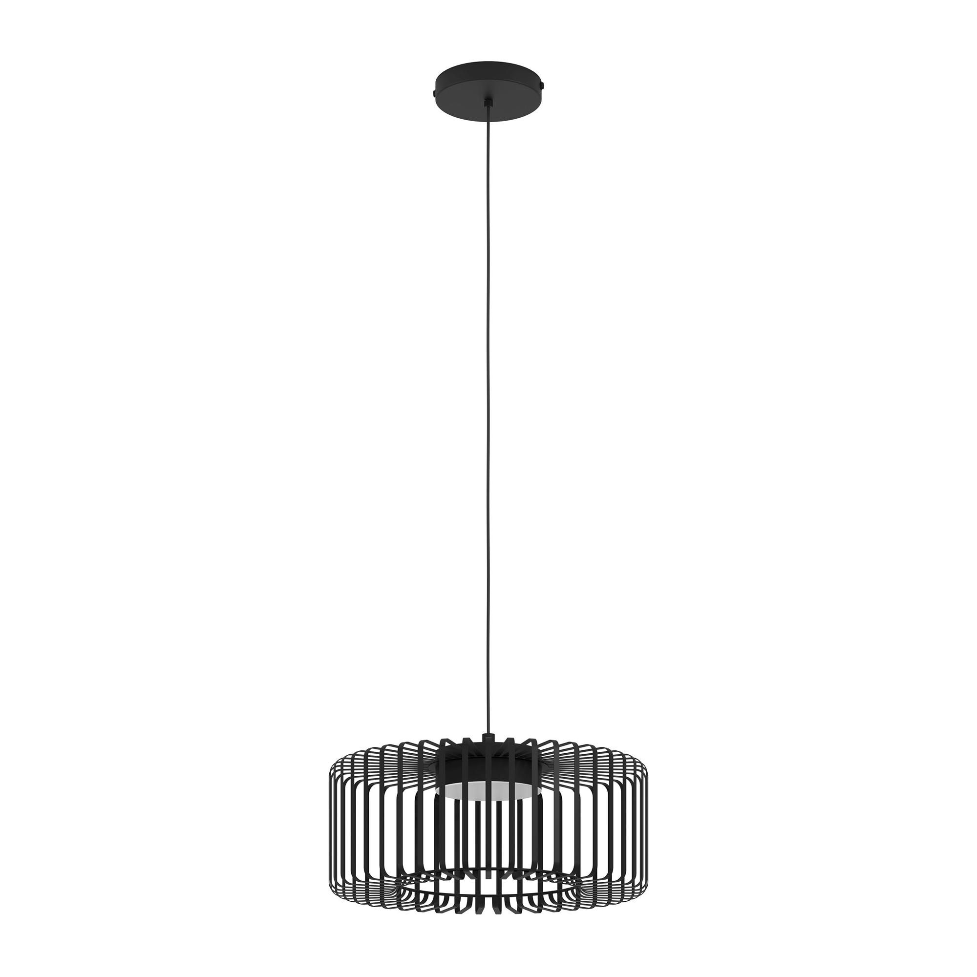 Suspension LED dimmable connecté GINESTRONE-Z noir/blanc Ø45cm