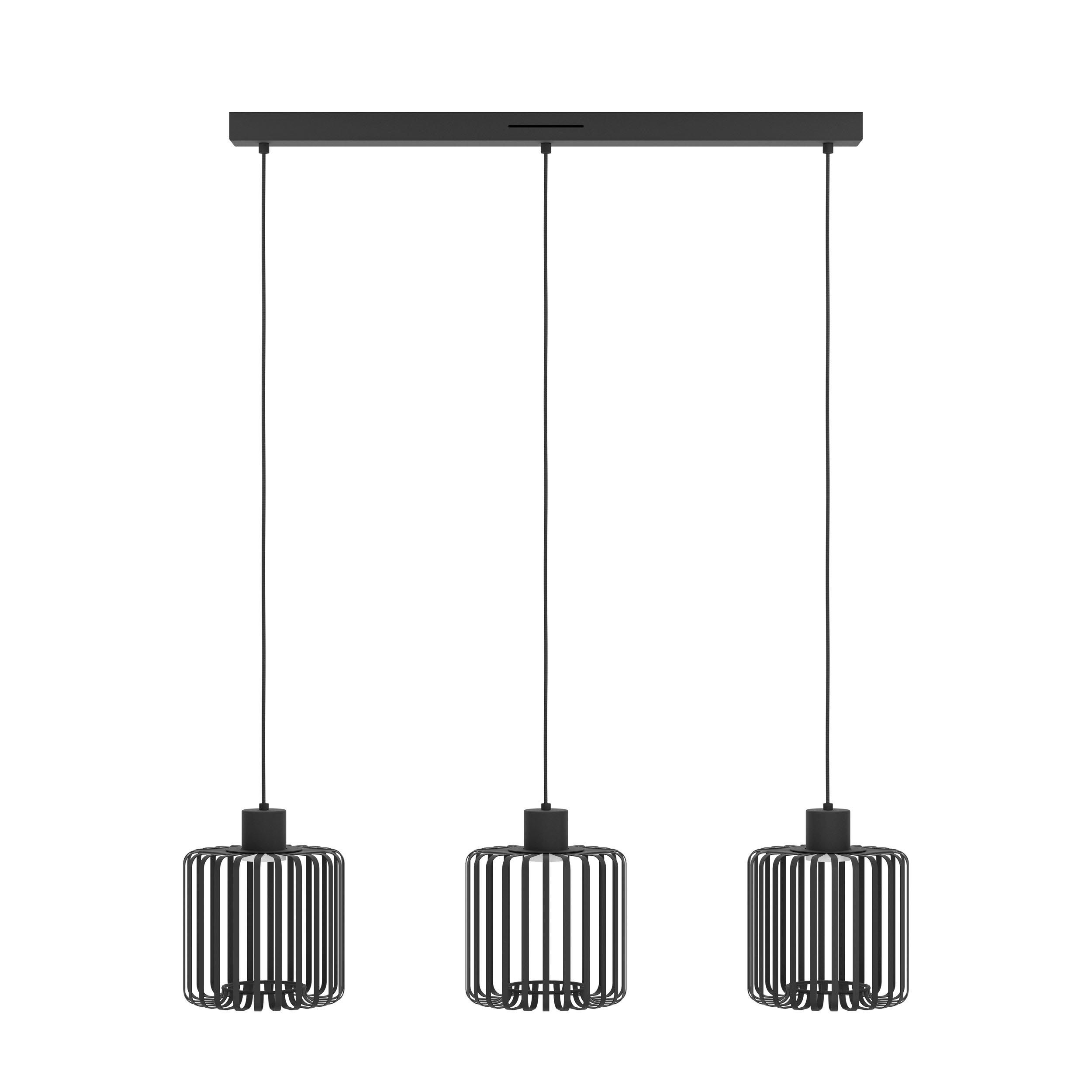 Suspension LED dimmable connecté GINESTRONE-Z noir/blanc L90cm