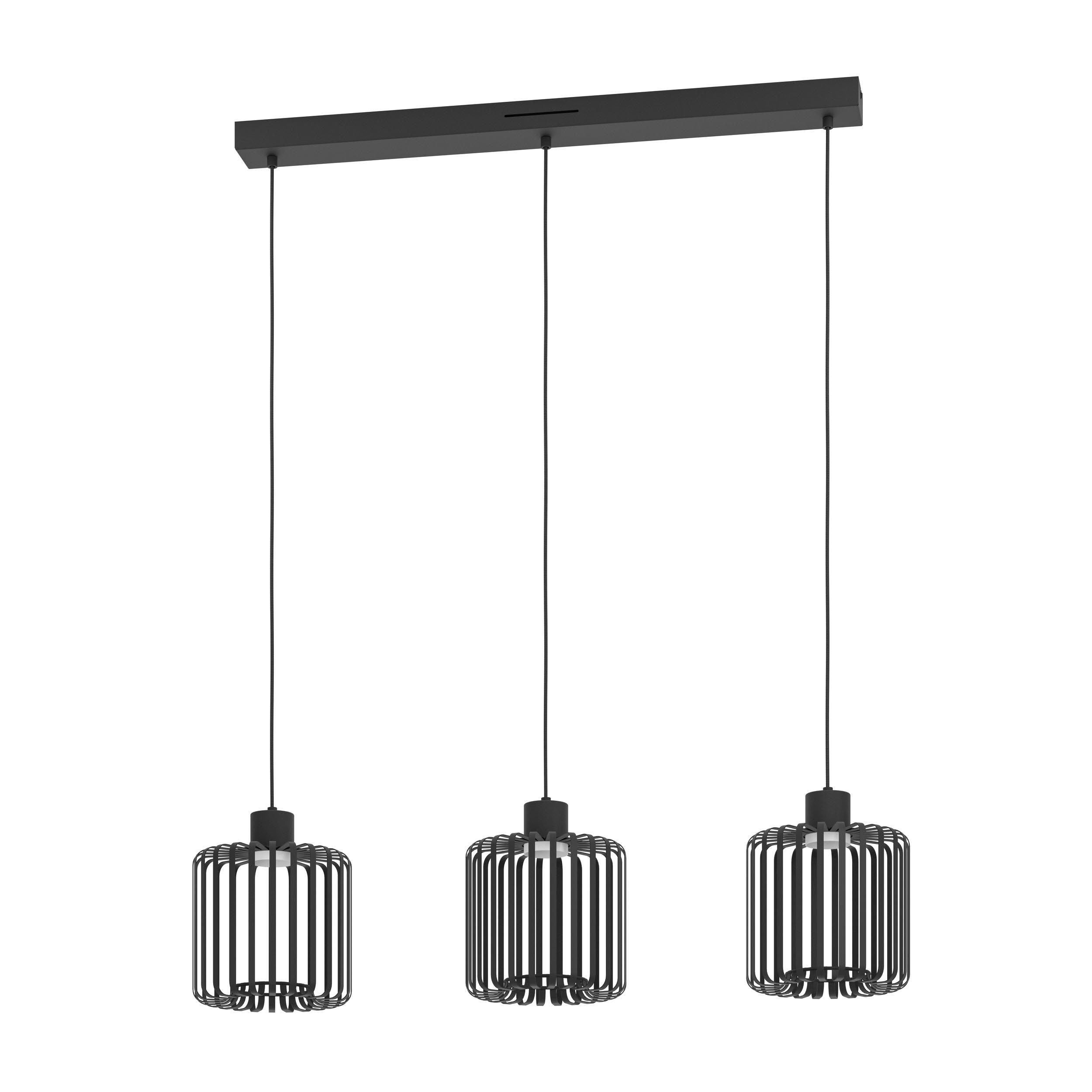 Suspension LED dimmable connecté GINESTRONE-Z noir/blanc L90cm