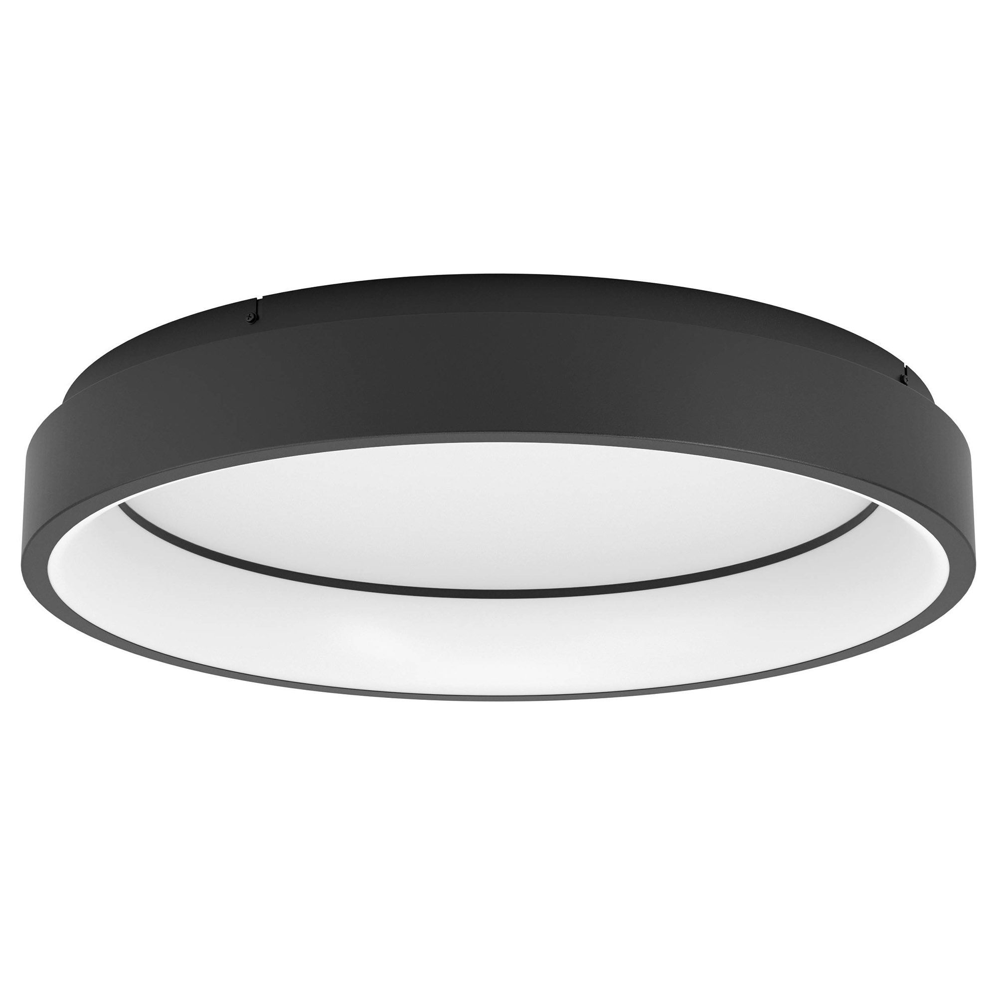 Plafonnier LED dimmable connecté MARGHERA-Z noir Ø60cm