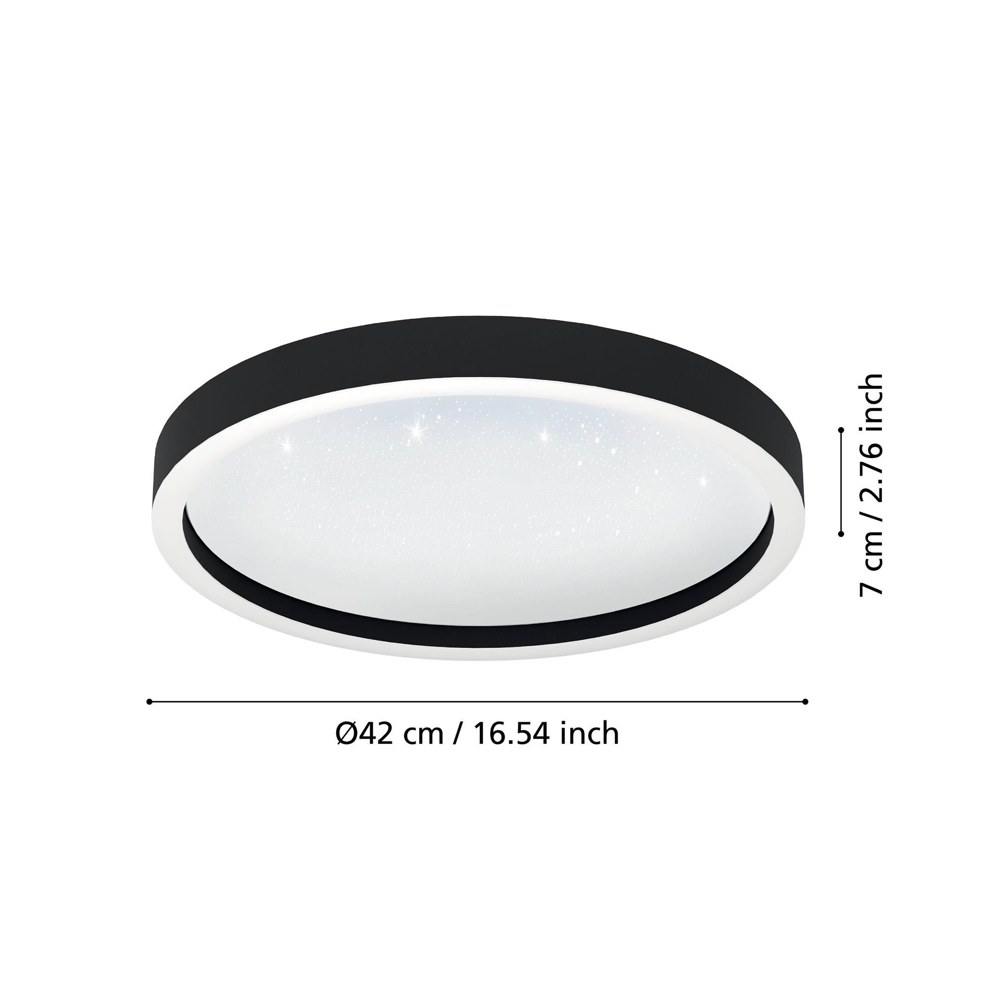 Plafonnier LED MONTEMORELOS-Z dimmable D42cm