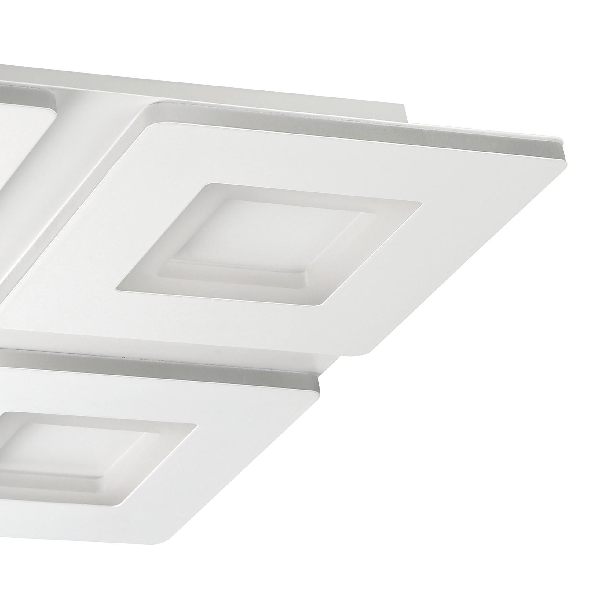 Plafonnier LED dimmable connecté PADROGIANO-Z blanc L45cm