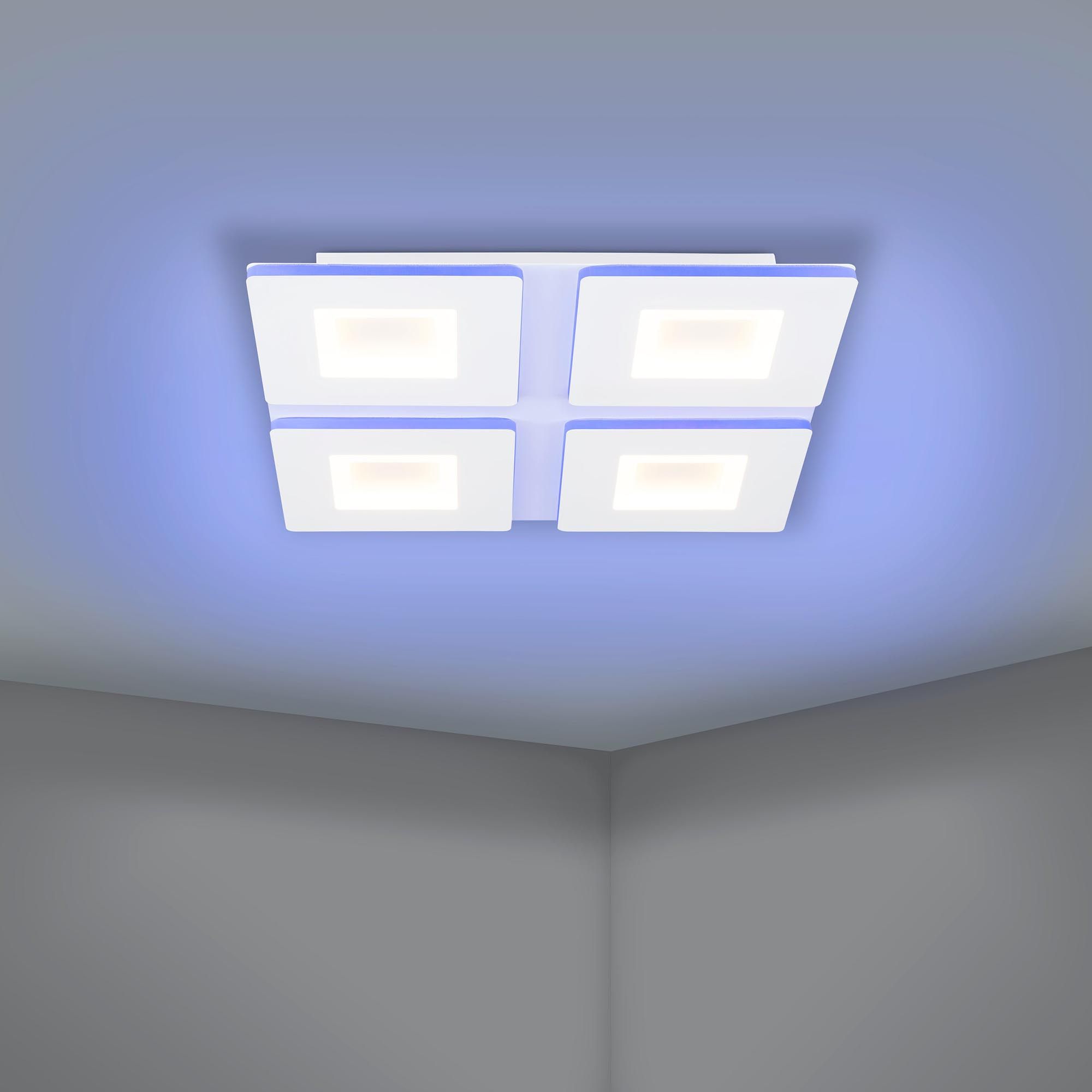 Plafonnier LED dimmable connecté PADROGIANO-Z blanc L45cm