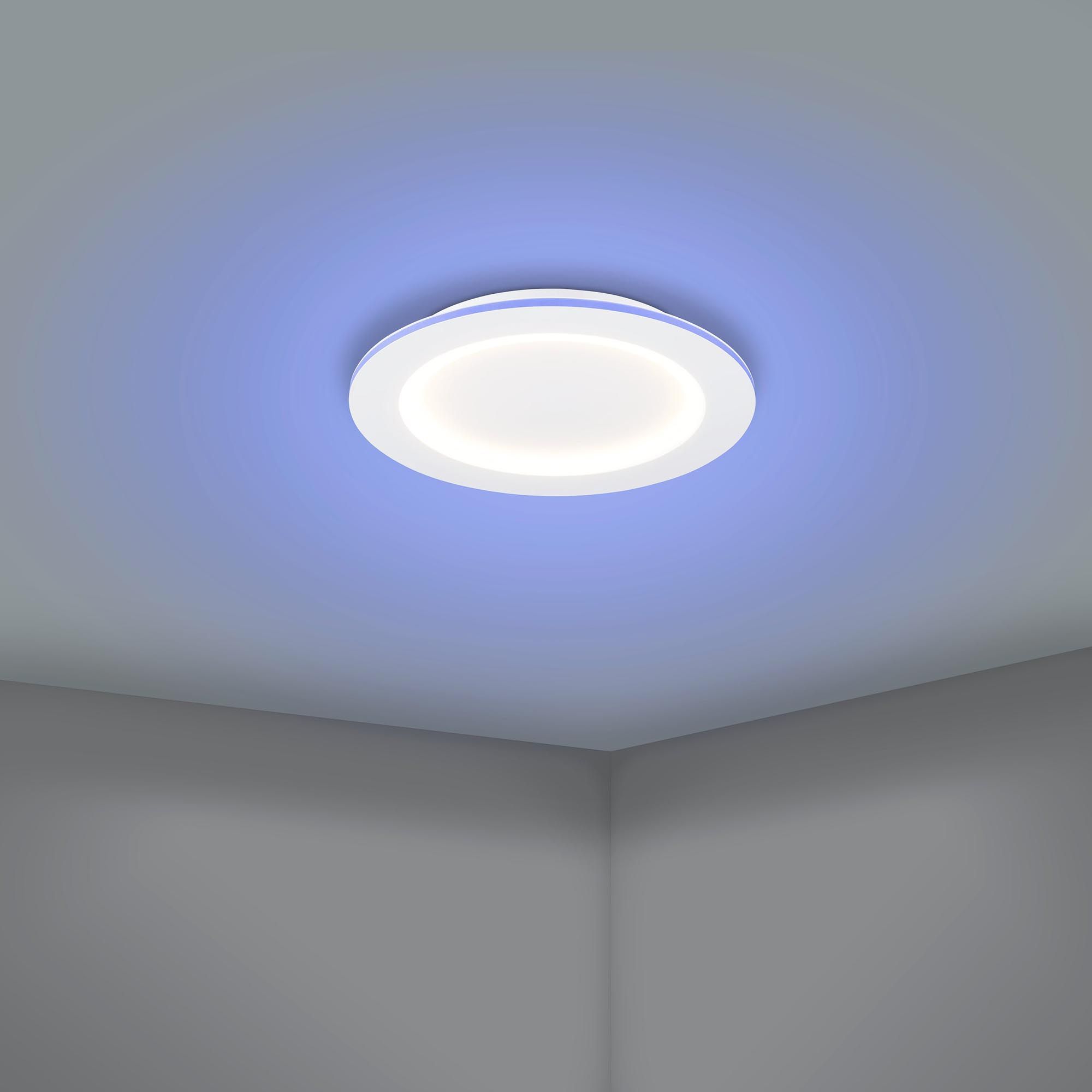 Plafonnier LED dimmable connecté PADROGIANO-Z blanc Ø45cm