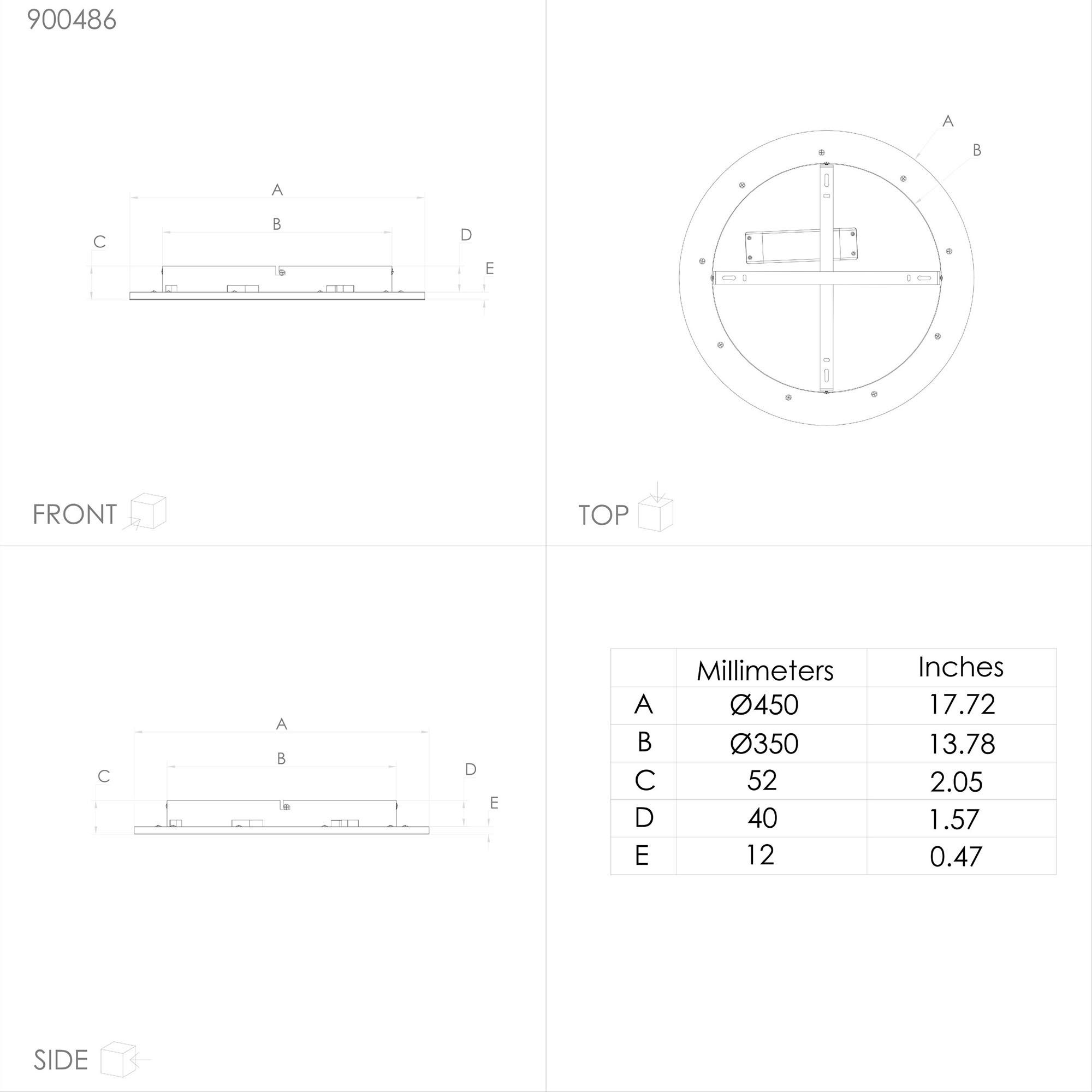 Plafonnier LED dimmable connecté PADROGIANO-Z blanc Ø45cm