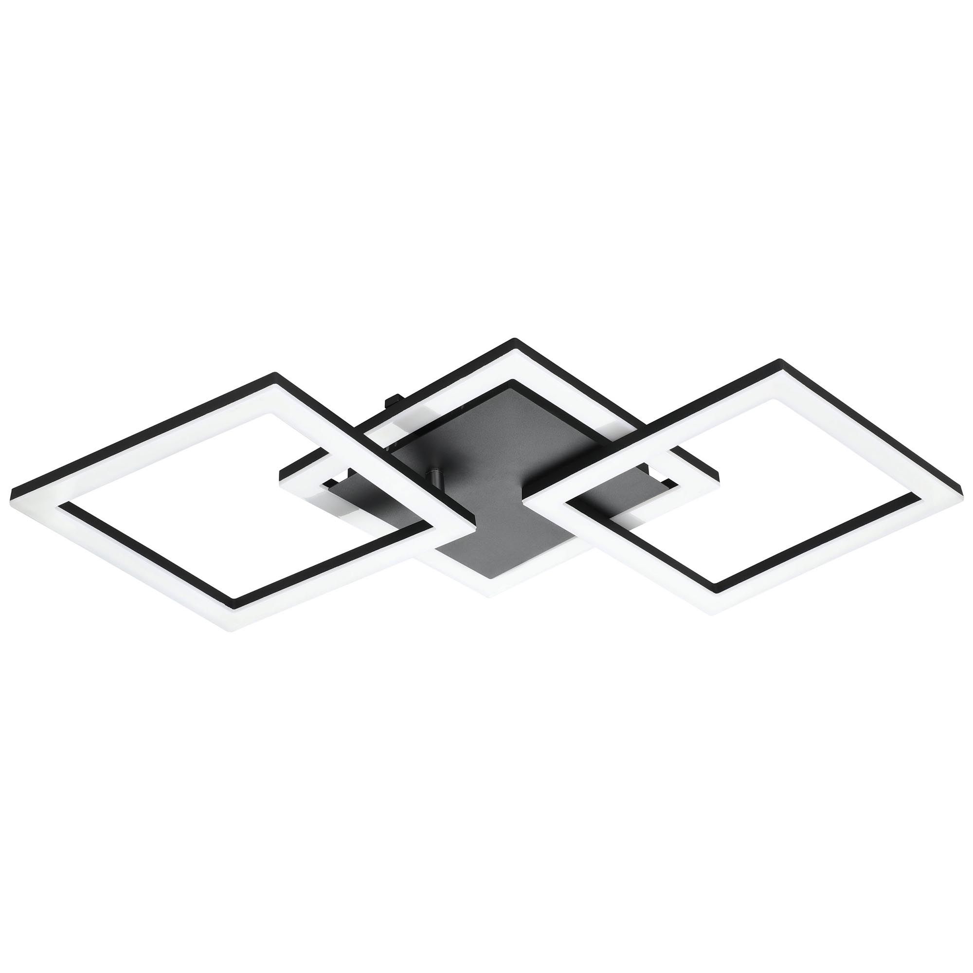 Plafonnier LED  dimmable PARANDAY Z Noir/Blanc L65cm