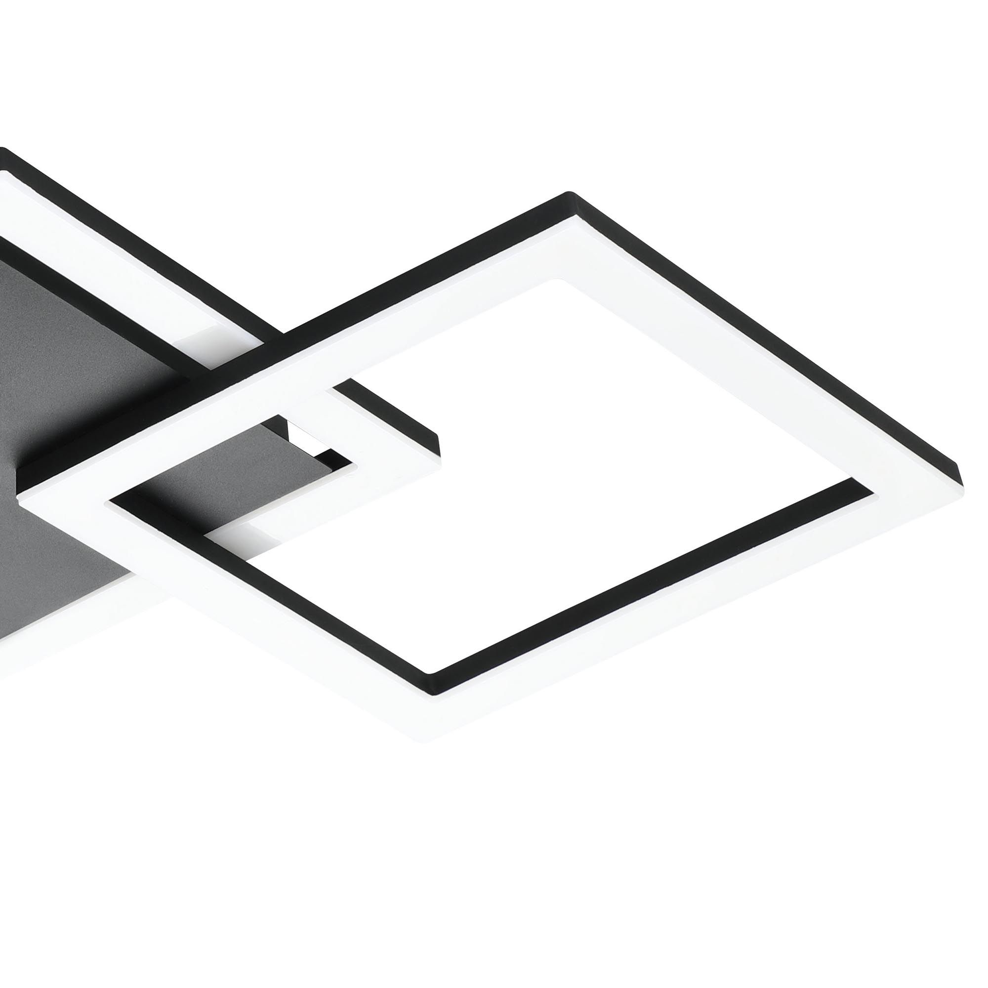 Plafonnier LED  dimmable PARANDAY Z Noir/Blanc L65cm