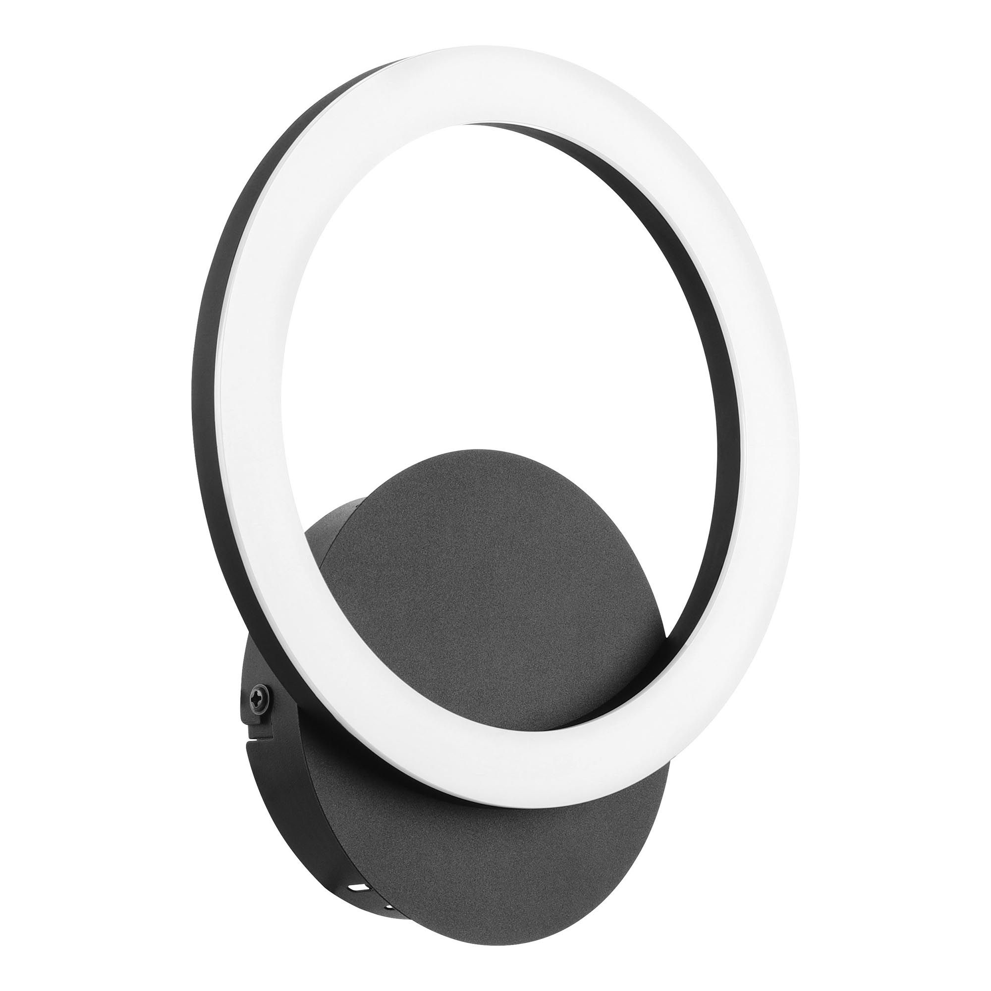 Applique LED dimmable PARRAPOS Z noir/Blanc H24cm