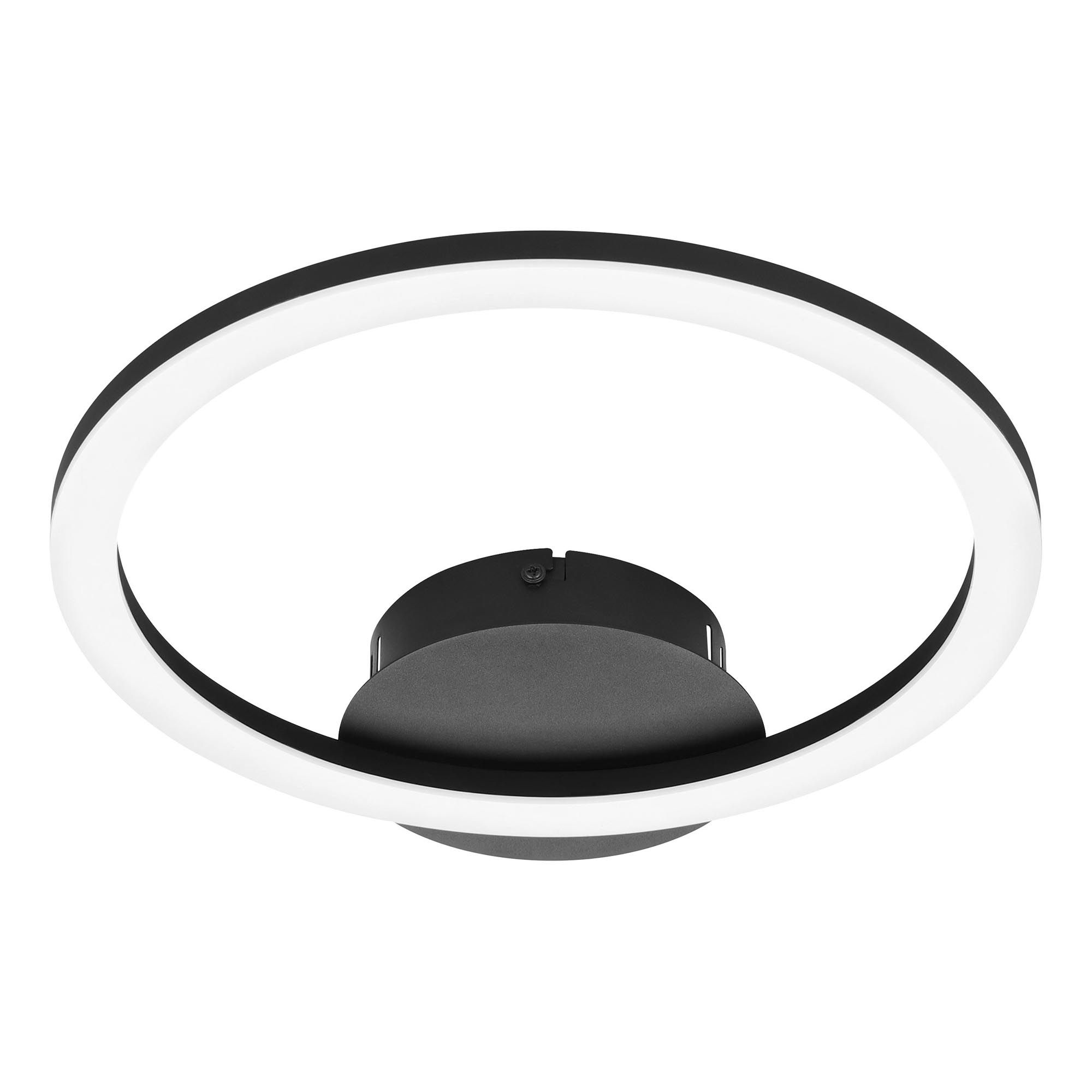 Plafonnier LED dimmable connecté PARRAPOS-Z noir/blanc Ø34cm