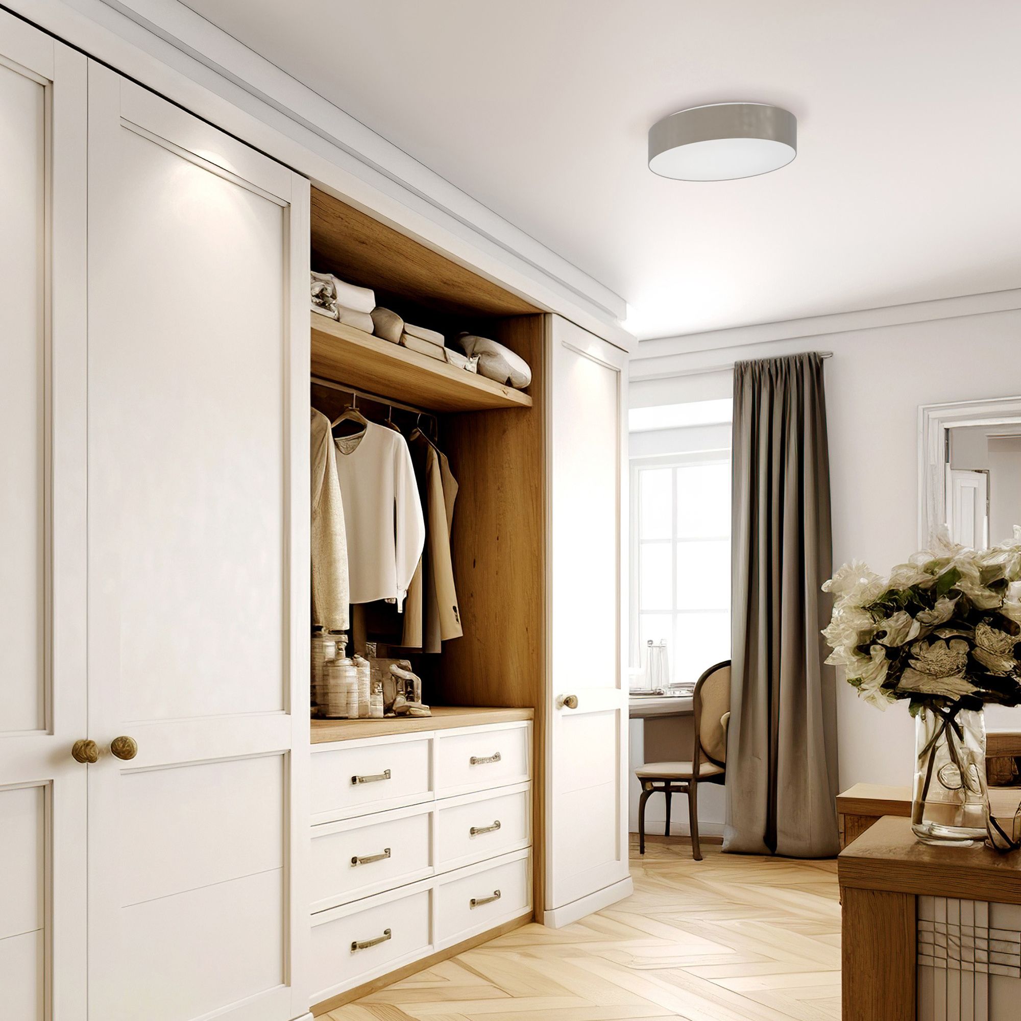 Plafonnier LED dimmable connecté ROMAO-Z blanc Ø57cm