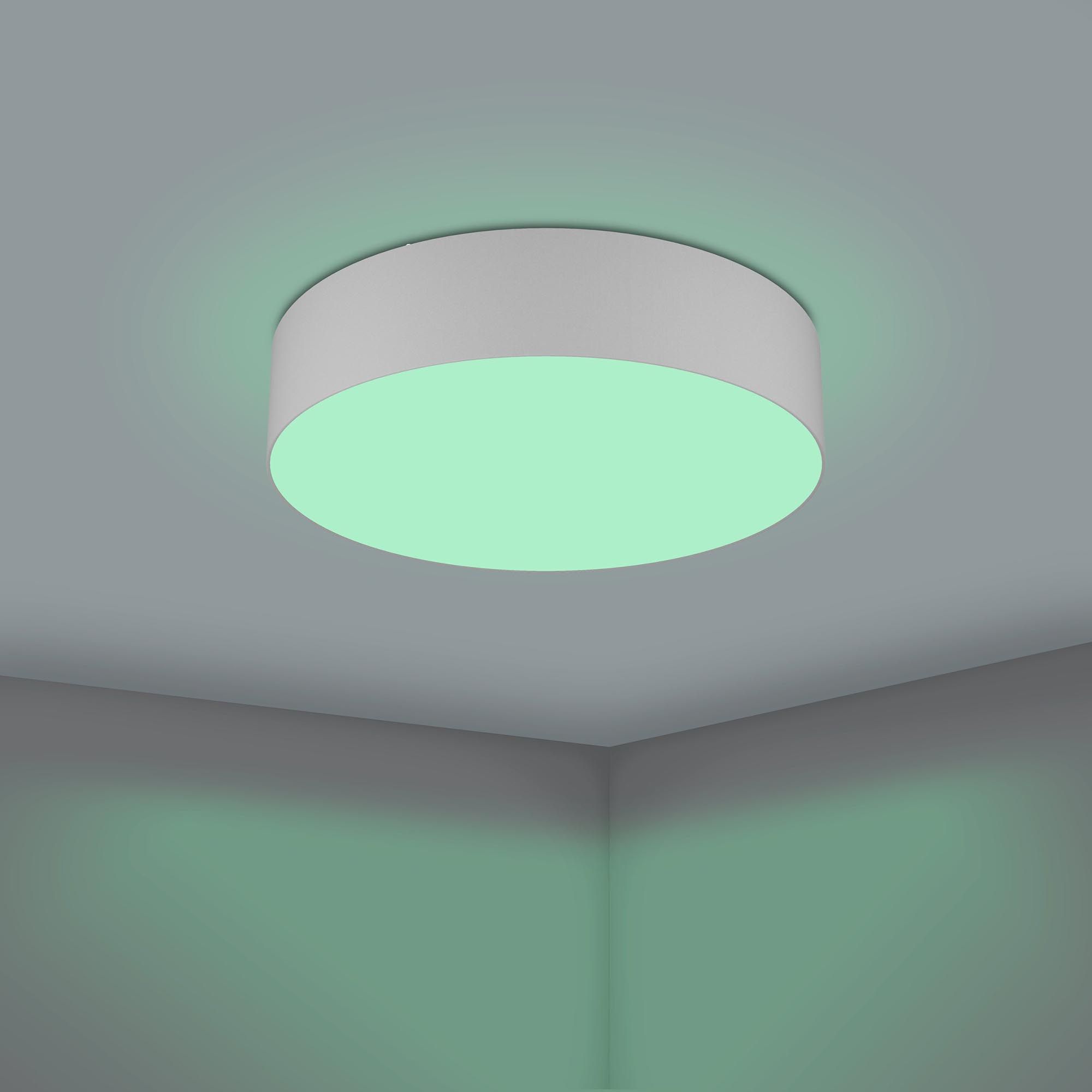 Plafonnier LED dimmable connecté ROMAO-Z gris Ø57cm