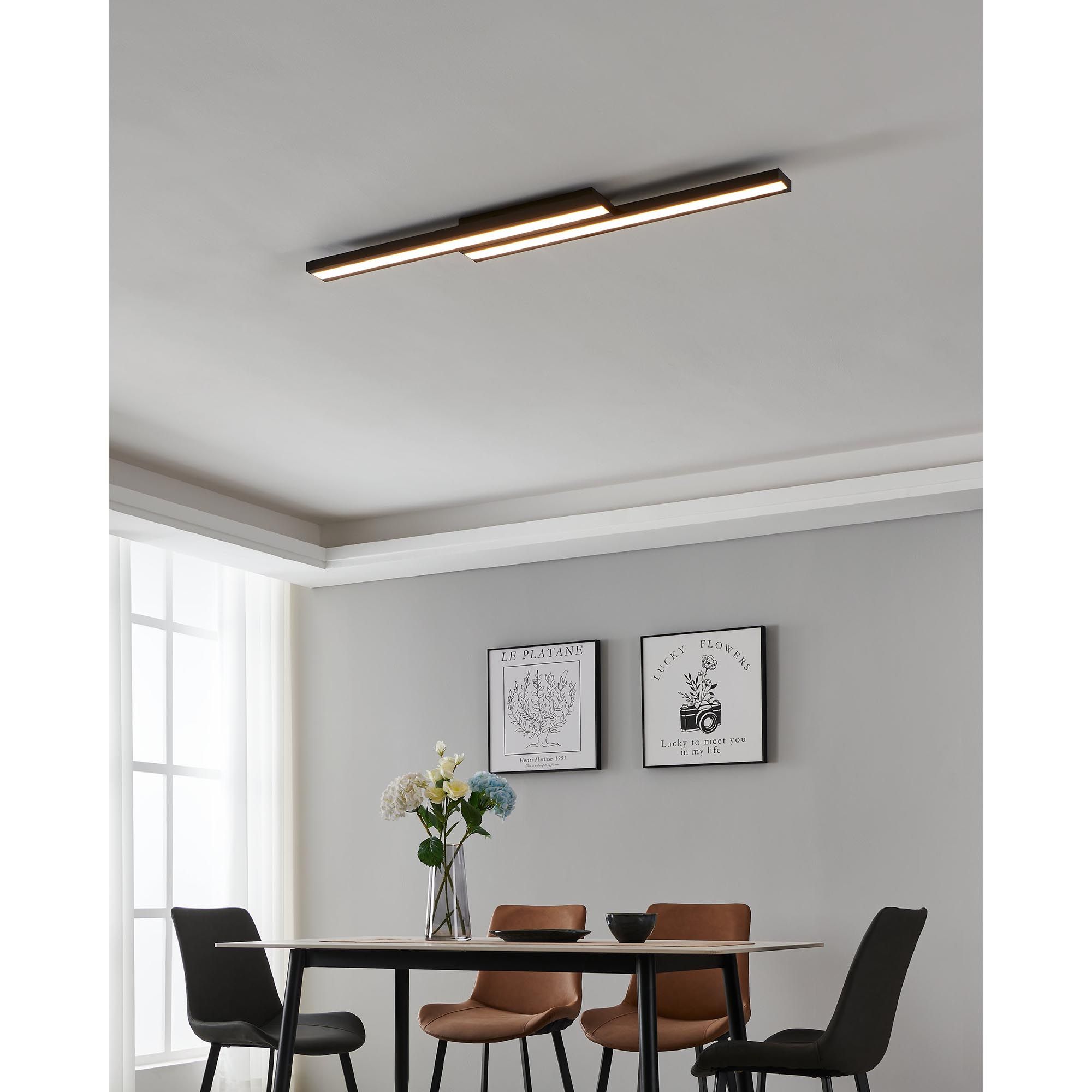 Plafonnier LED SALITERAS-Z dimmable L116cm