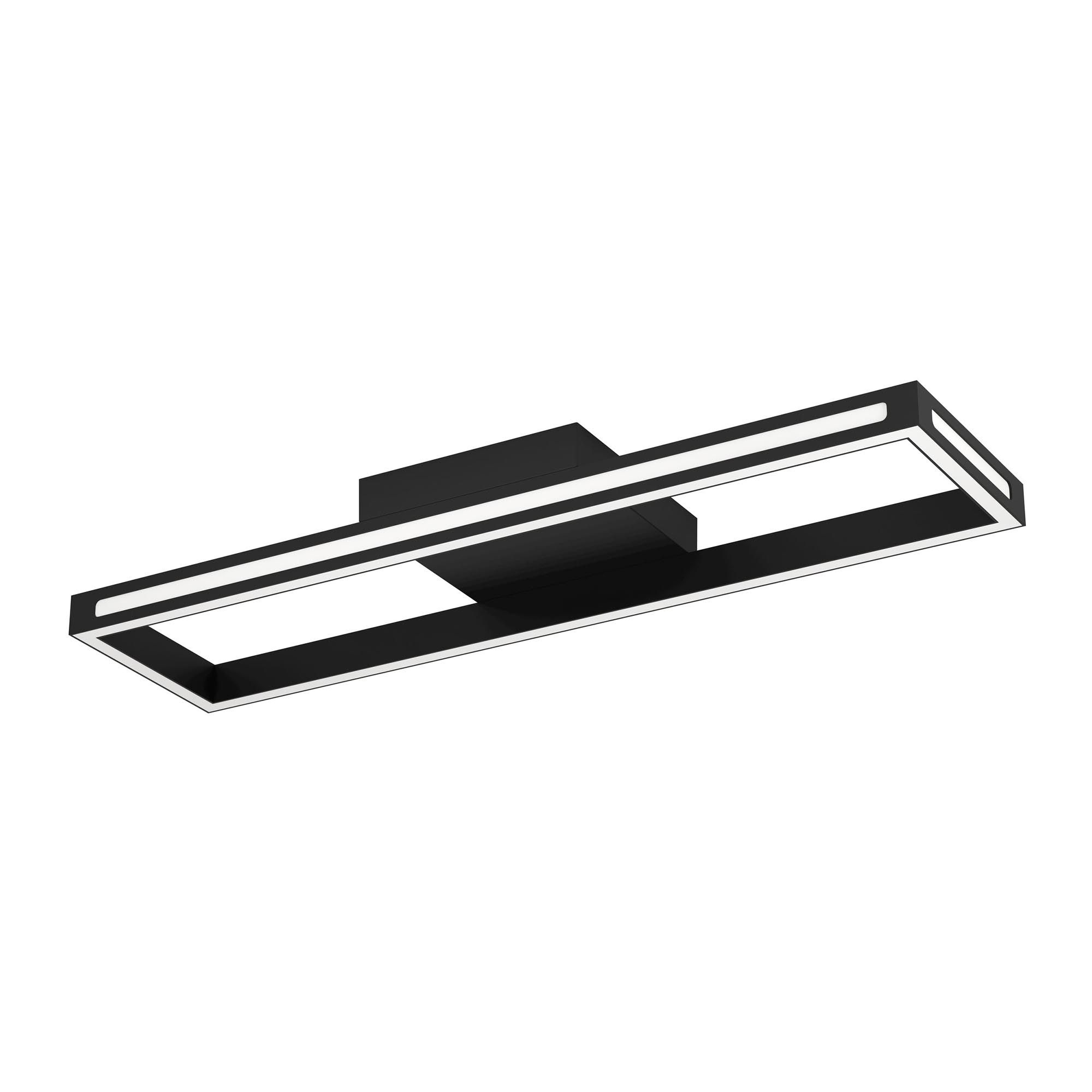 Plafonnier LED dimmable connecté  SALVILANAS-Z noir L116cm