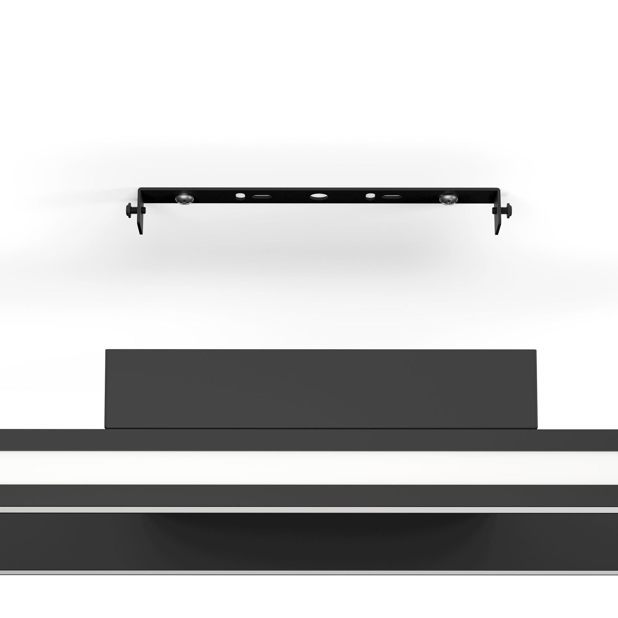 Plafonnier LED dimmable connecté  SALVILANAS-Z noir L116cm
