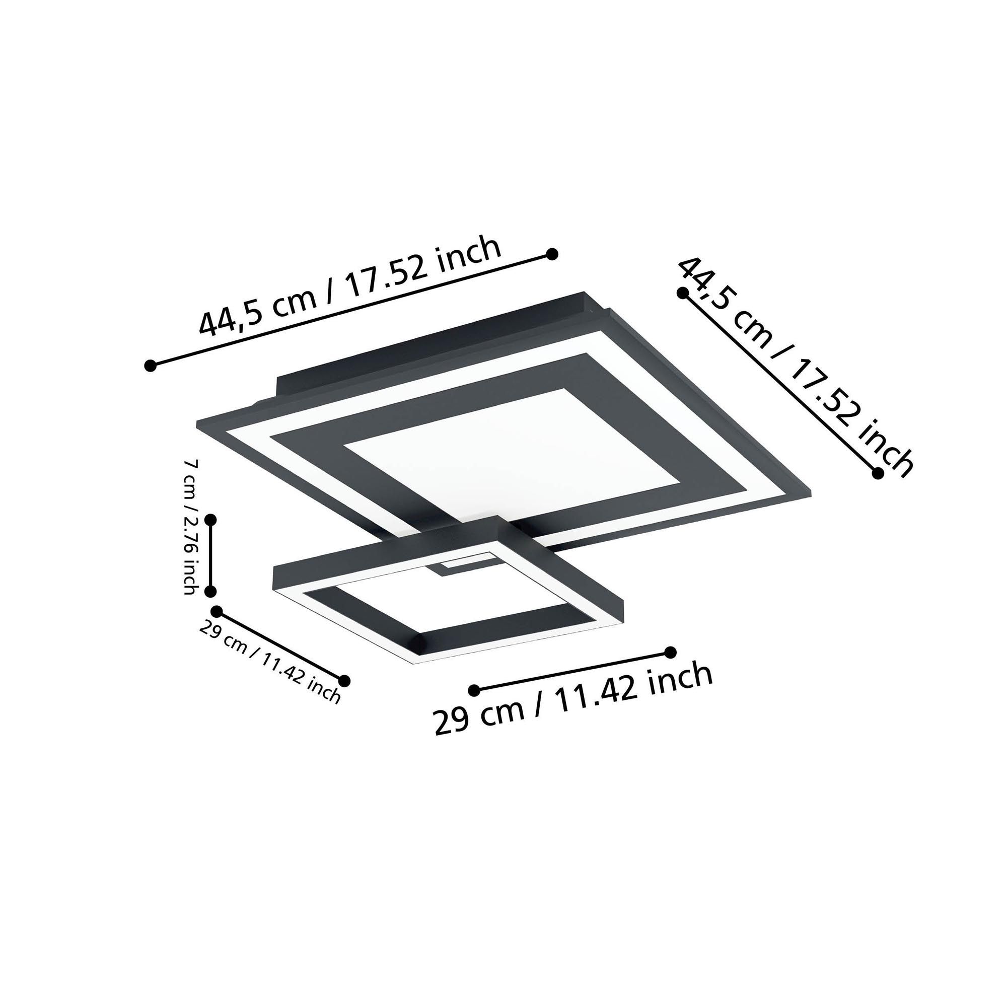 Plafonnier LED dimmable SAVATARILA-Z L45cm