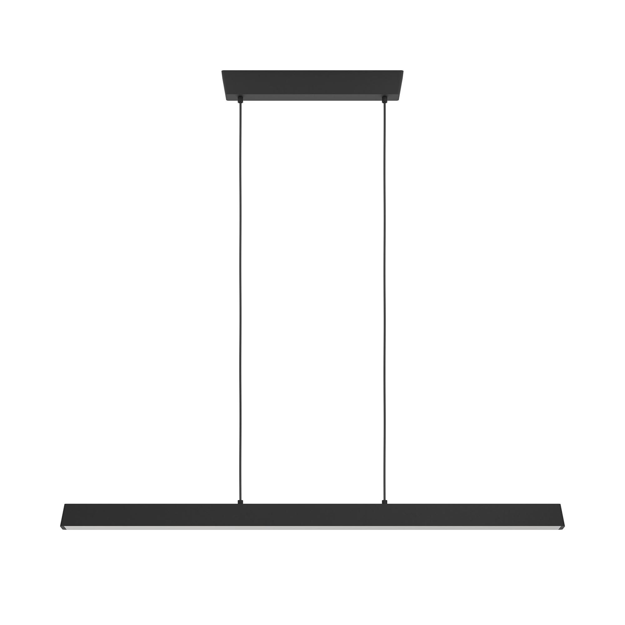 Suspension LED dimmable connecté SIMOLARIS-Z noir/blanc L122cm