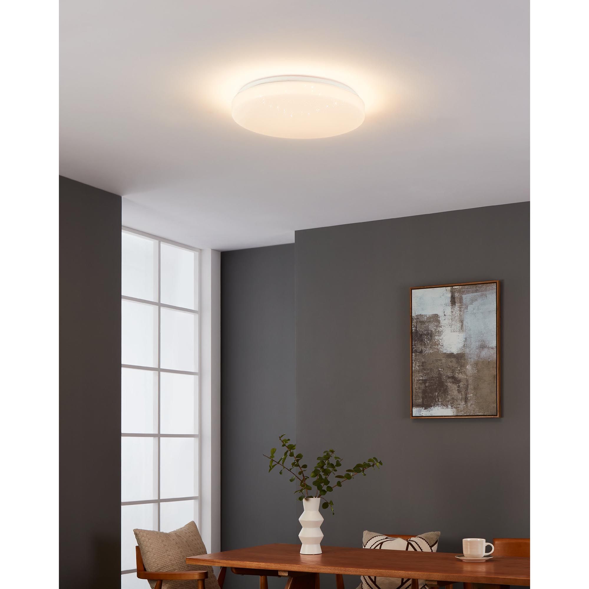 Plafonnier LED dimmable connecté TOTARI-Z blanc Ø38cm
