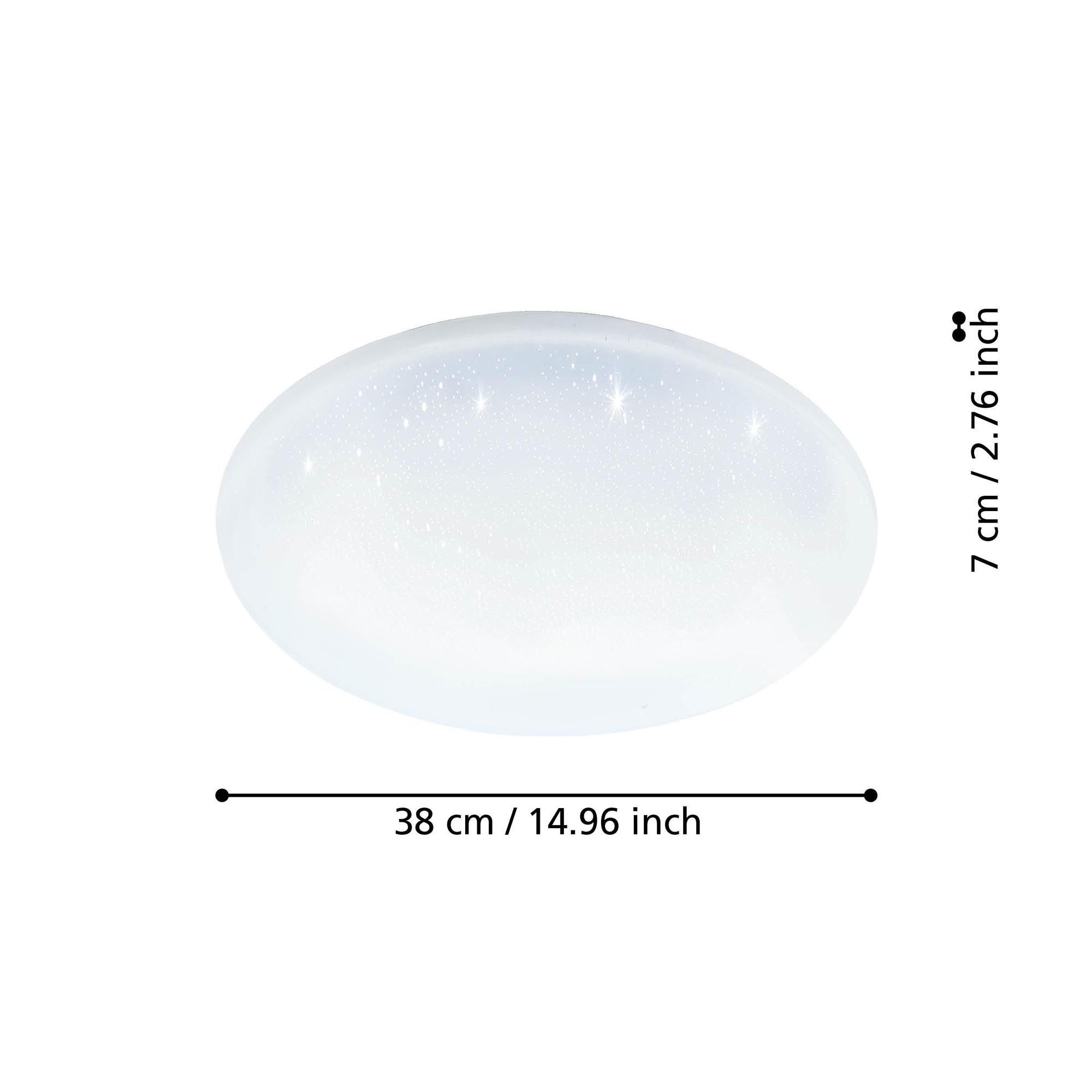 Plafonnier LED dimmable connecté TOTARI-Z blanc Ø38cm
