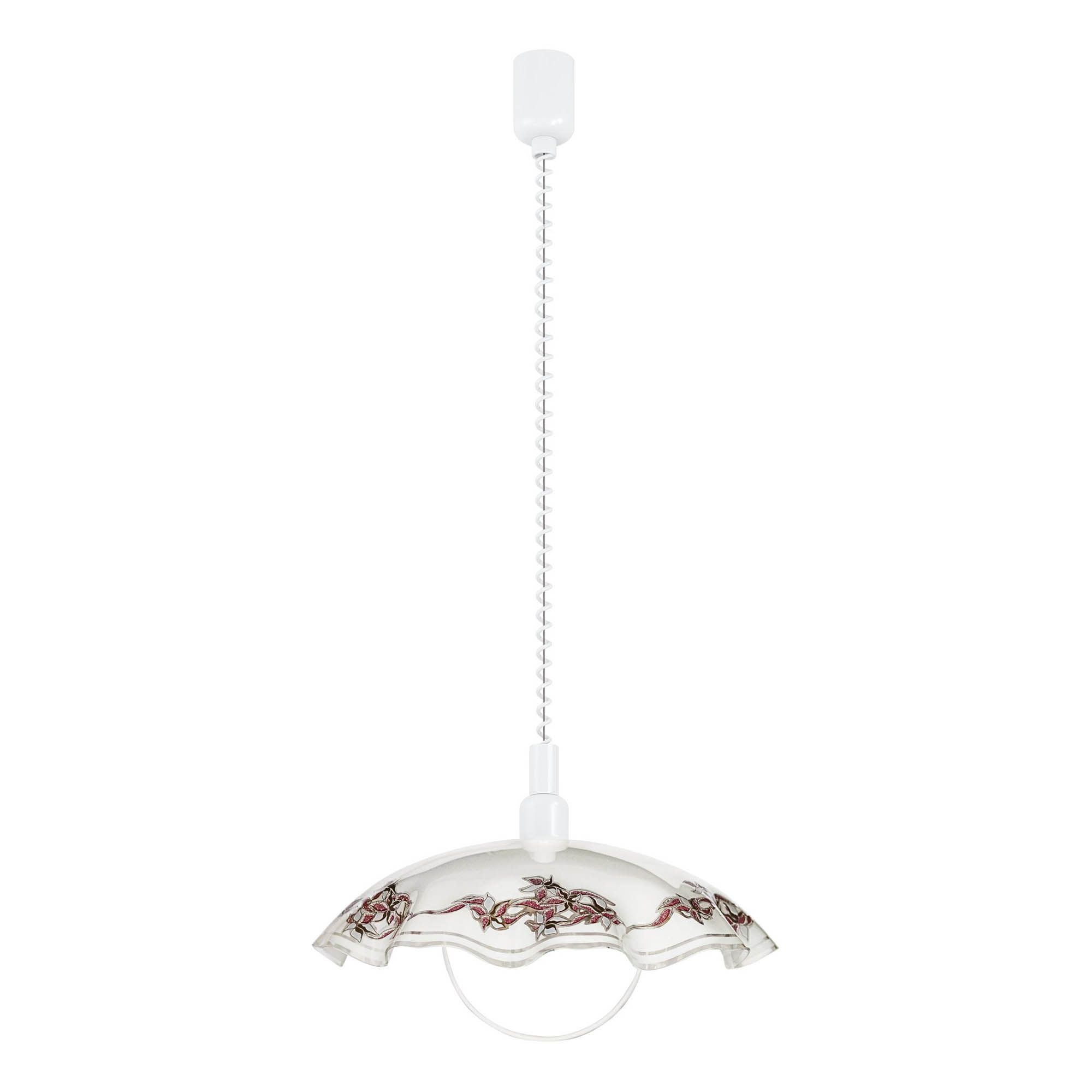 Suspension VETRO verre blanc Ø42cm