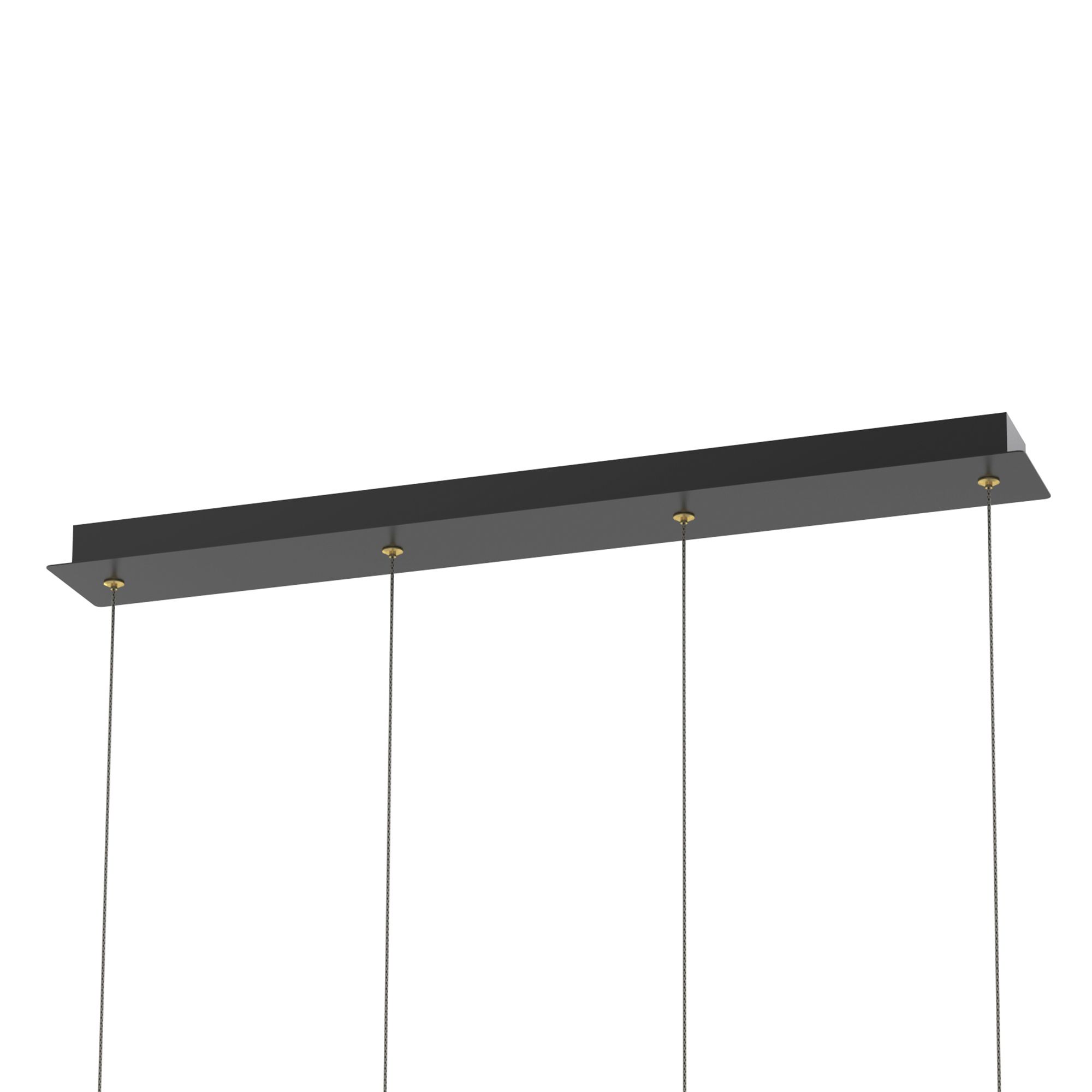 Suspension LED dimmable TOULOUSE noir/doré L80cm