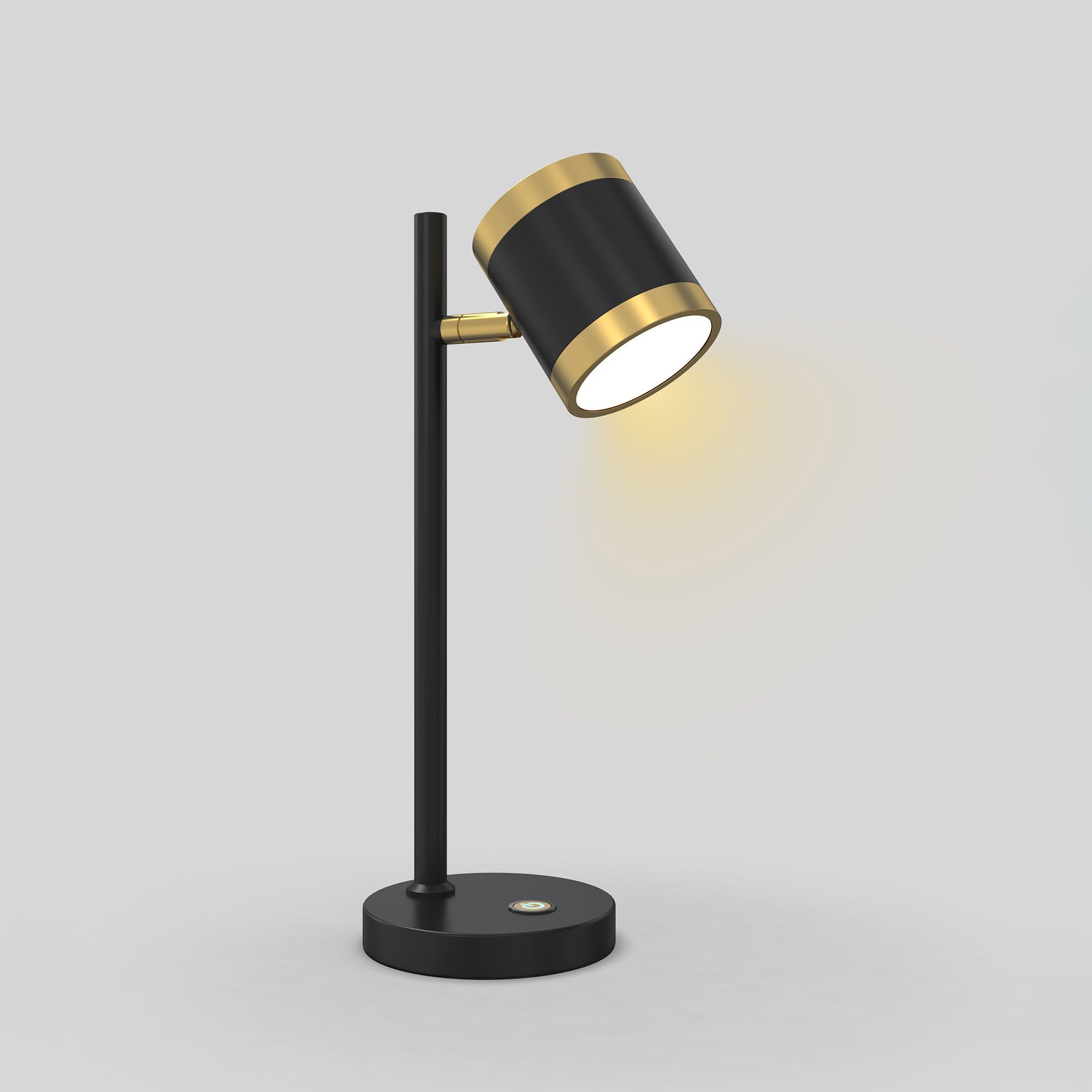 Lampe LED dimmable TOULOUSE noir/doré H35cm