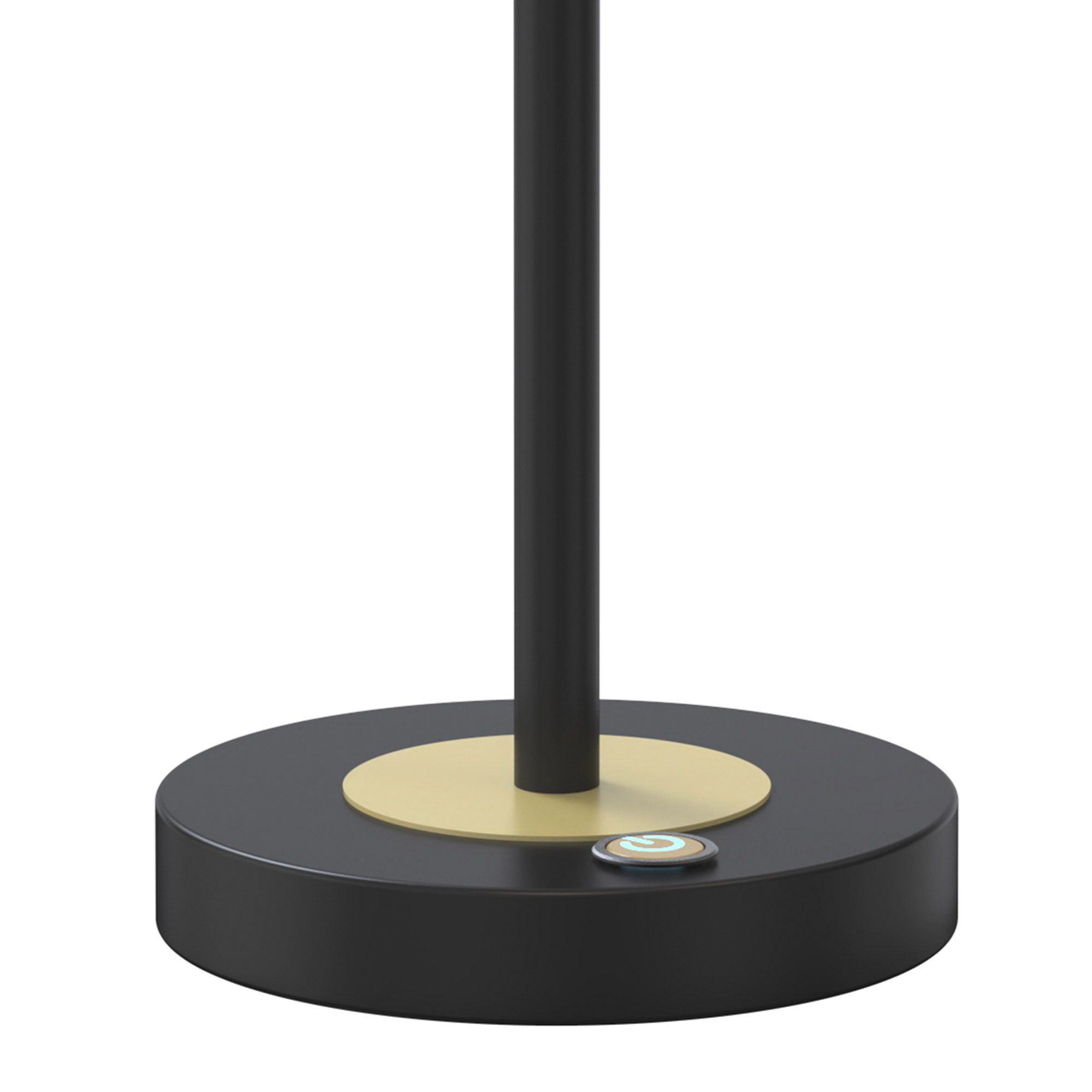 Lampe LED dimmable BREST noir/doré H38cm