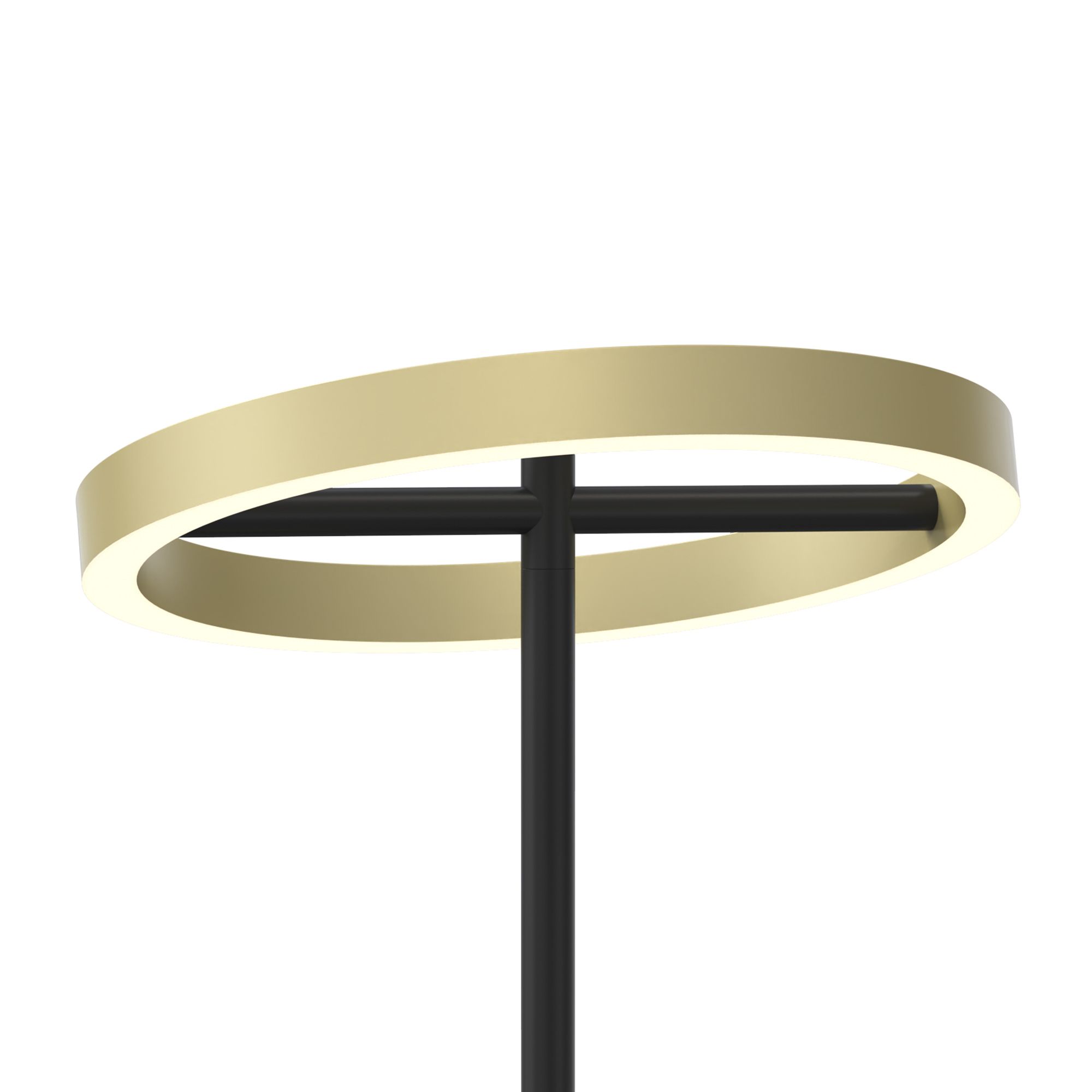Lampe LED dimmable BREST noir/doré H38cm