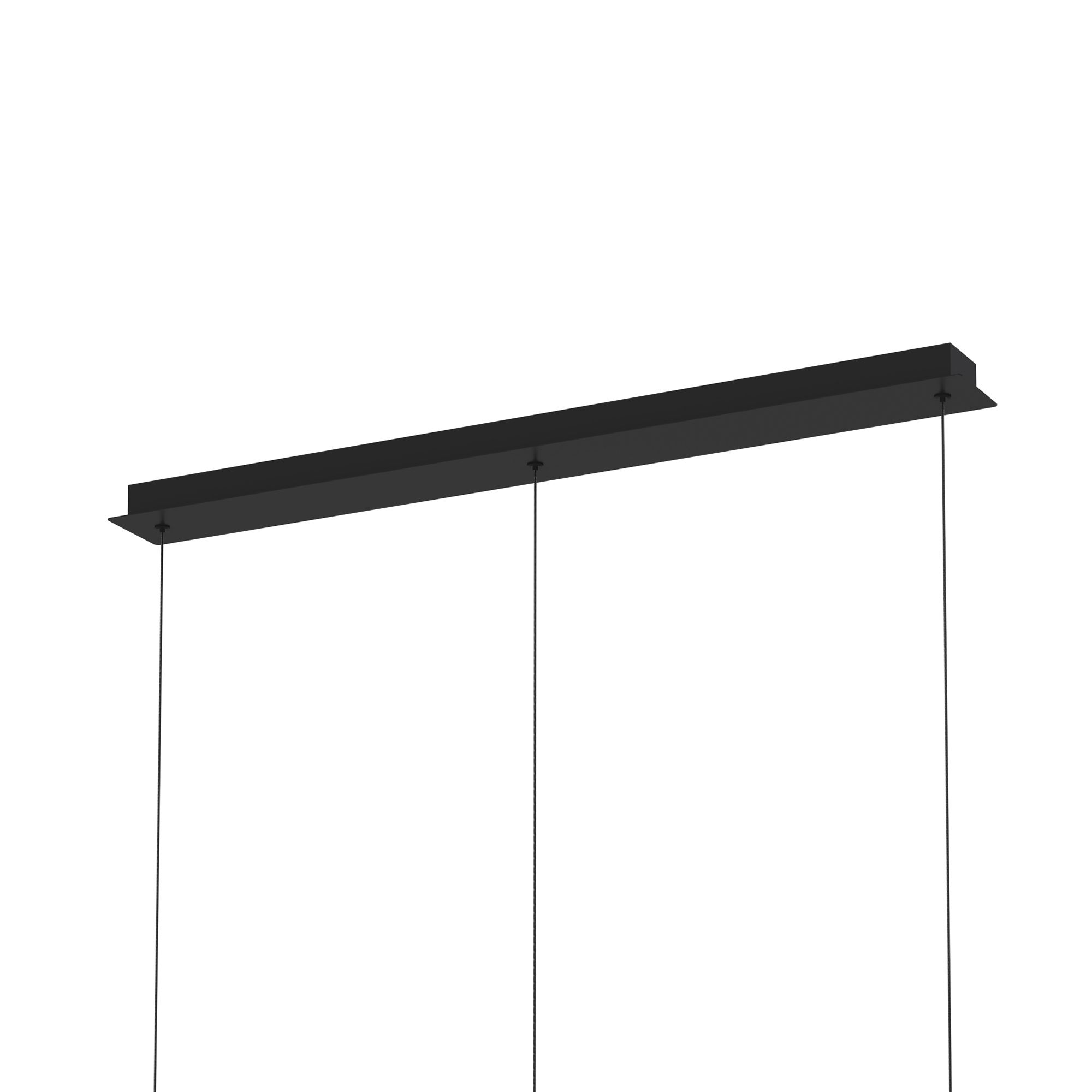Suspension LED dimmable BREST noir/doré L105cm
