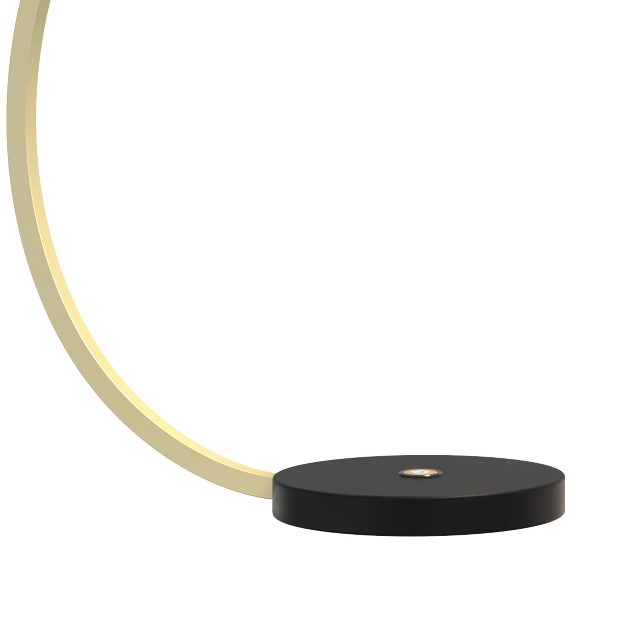 Lampe LED dimmable ROSCOFF noir/doré H46cm