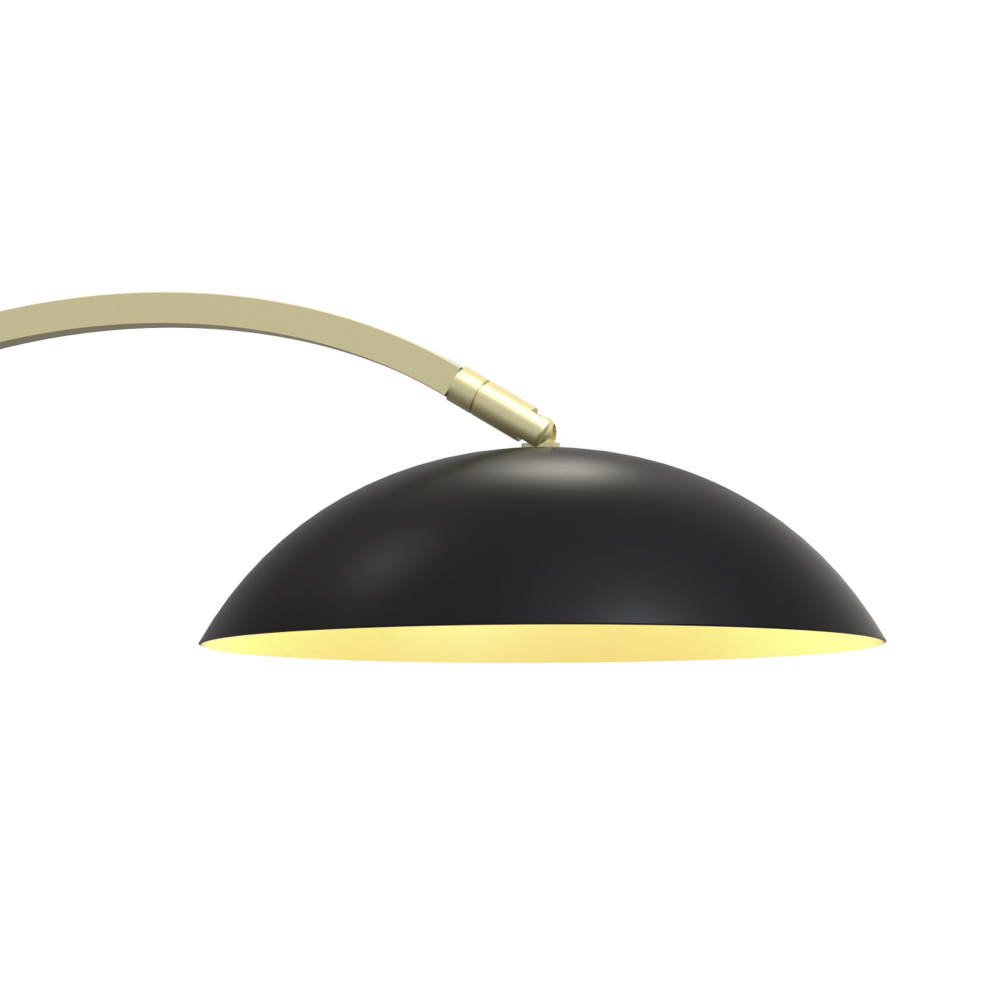 Lampe LED dimmable ROSCOFF noir/doré H46cm